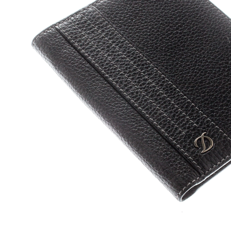 Line D black leather passport cover – Luxury Leather Goods