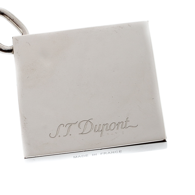 

S.T. Dupont Iconic D Black Lacquer Silver Tone Keychain