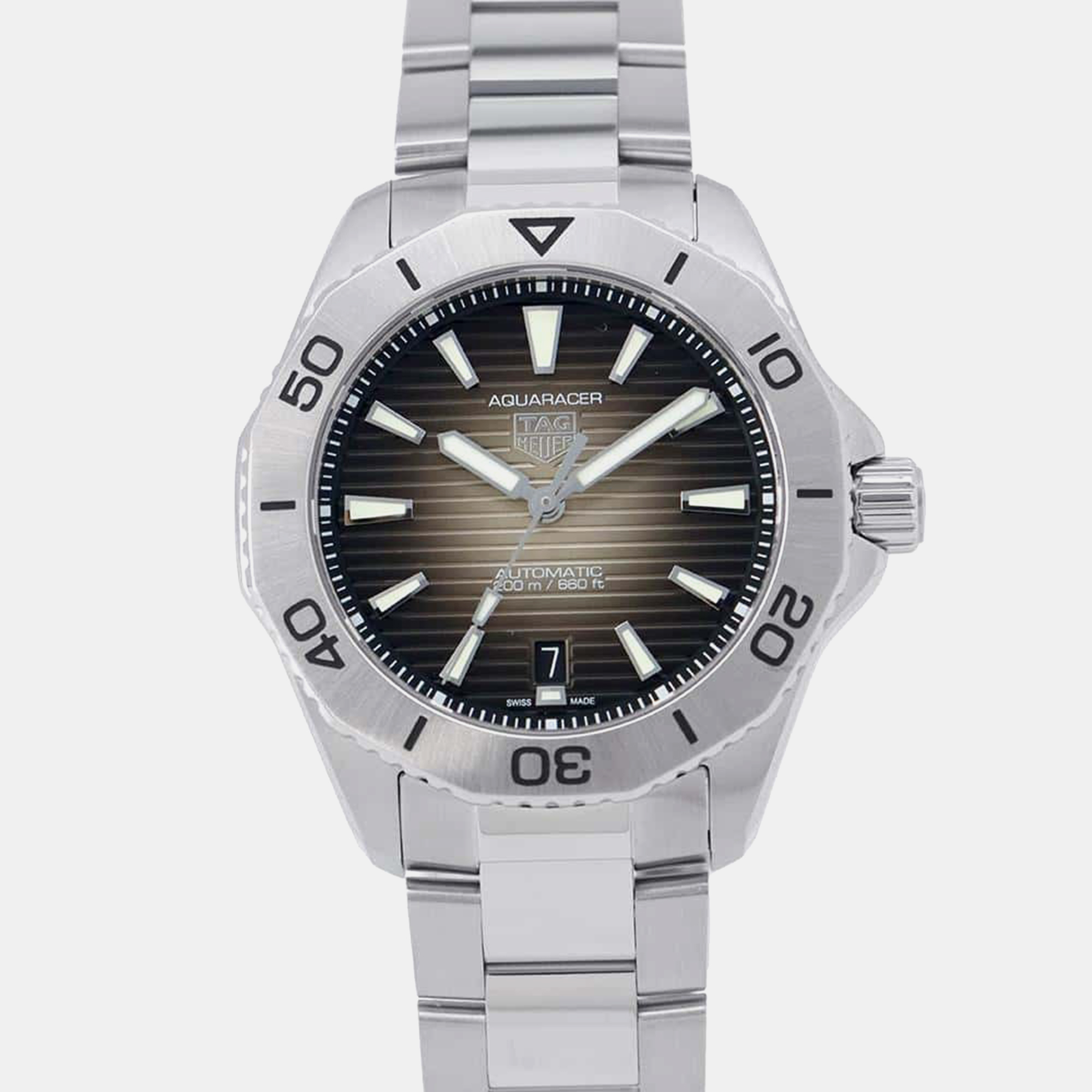 

Tag Heuer Black Stainless Steel Aquaracer Automatic Men's Wristwatch 40 mm