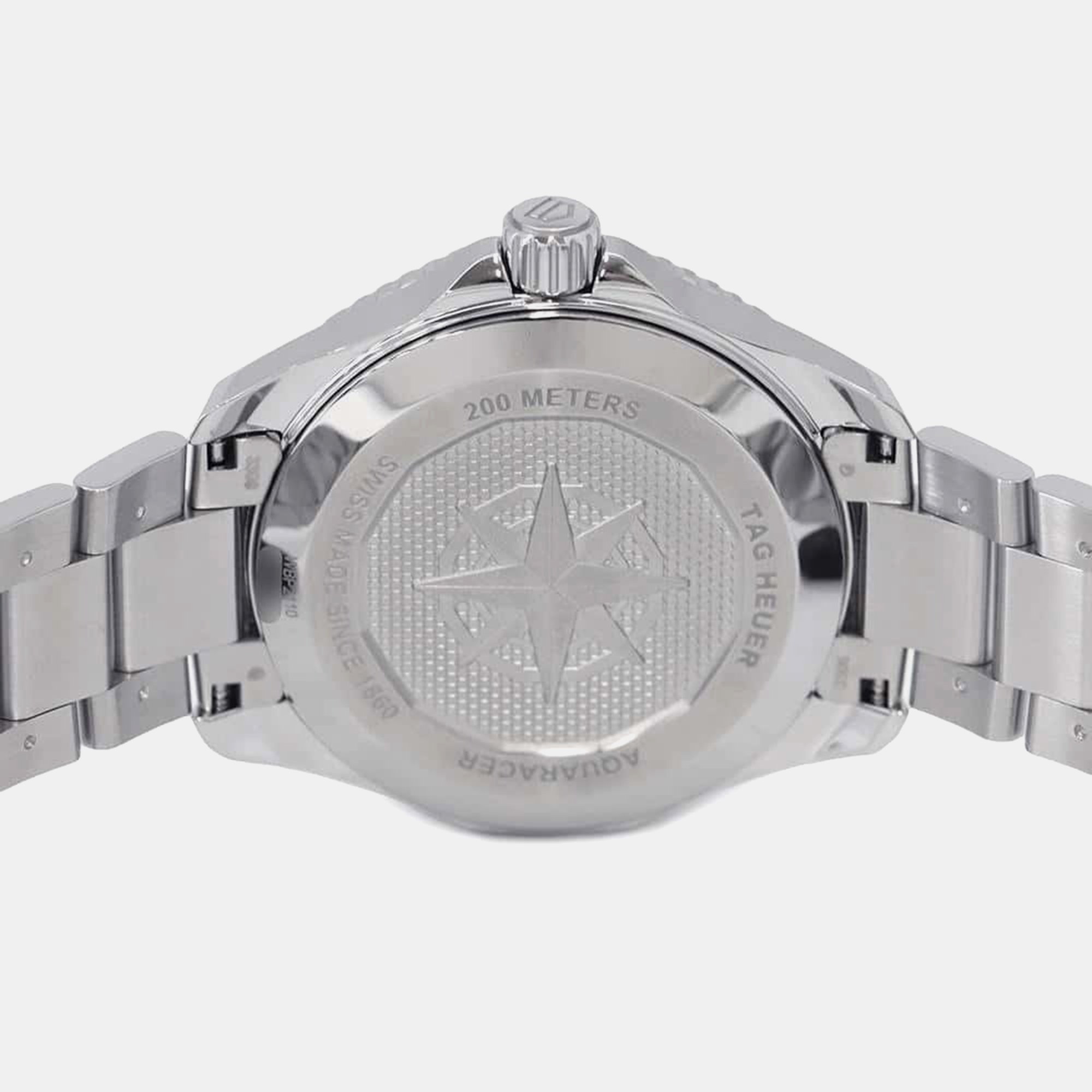 Tag Heuer Black Stainless Steel Aquaracer Automatic Men`s Wristwatch 40 mm 
