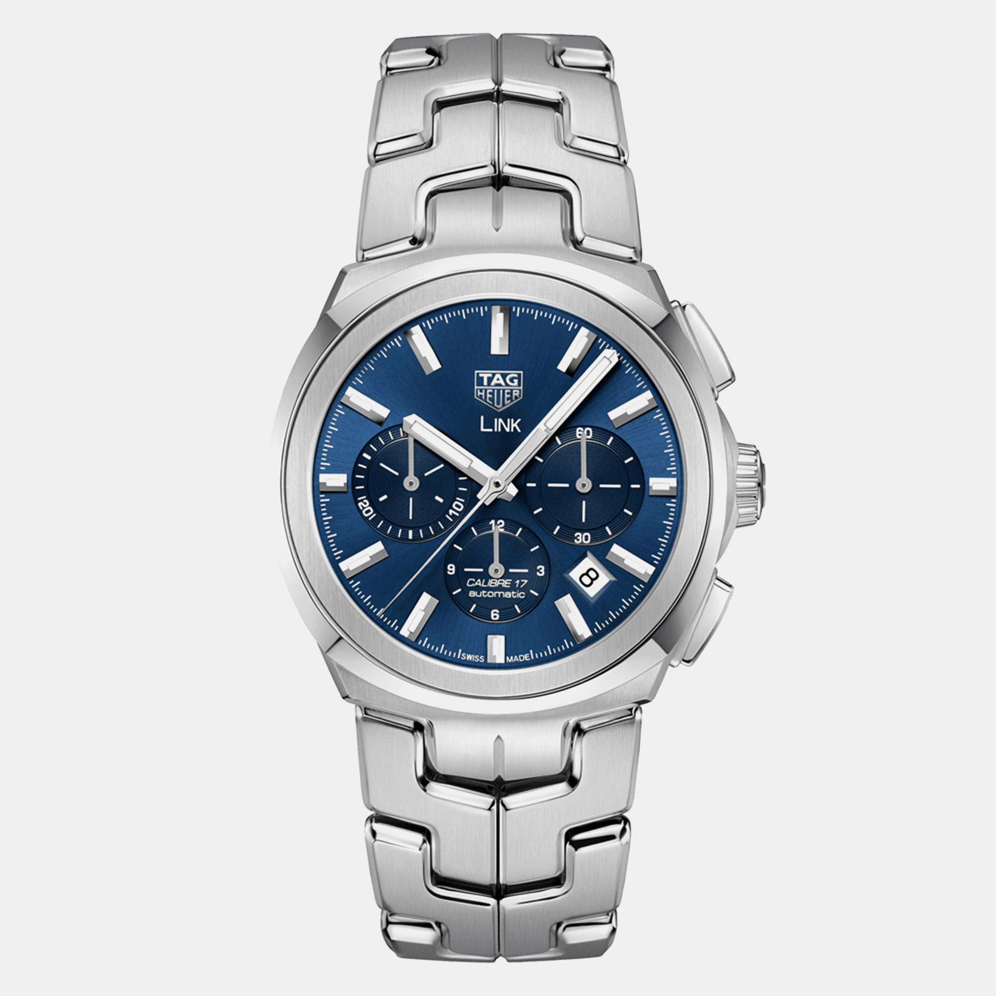 

Tag Heuer Blue Silver Link Automatic Men's Wristwatch