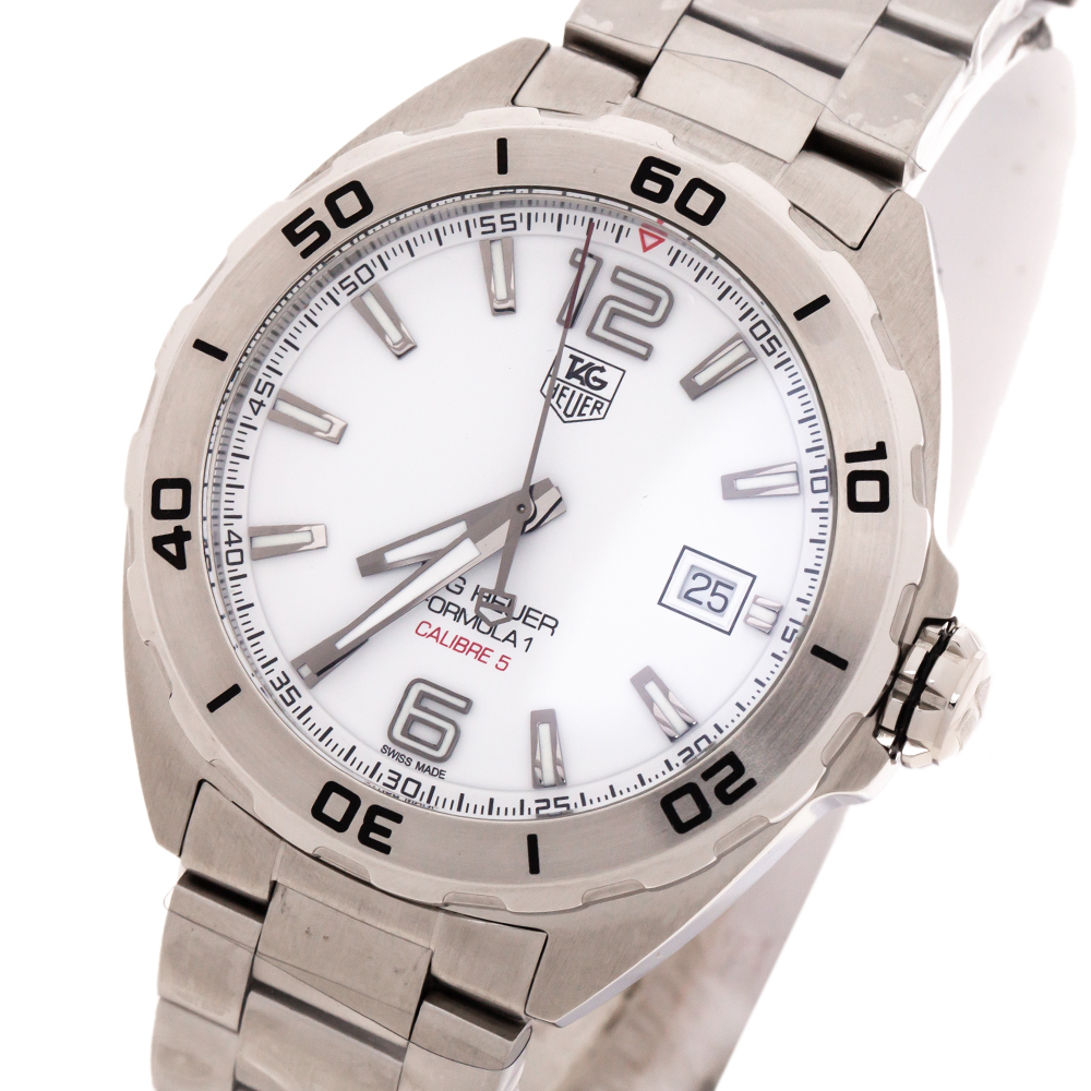 

Tag Heuer White Stainless Steel Formula, Silver