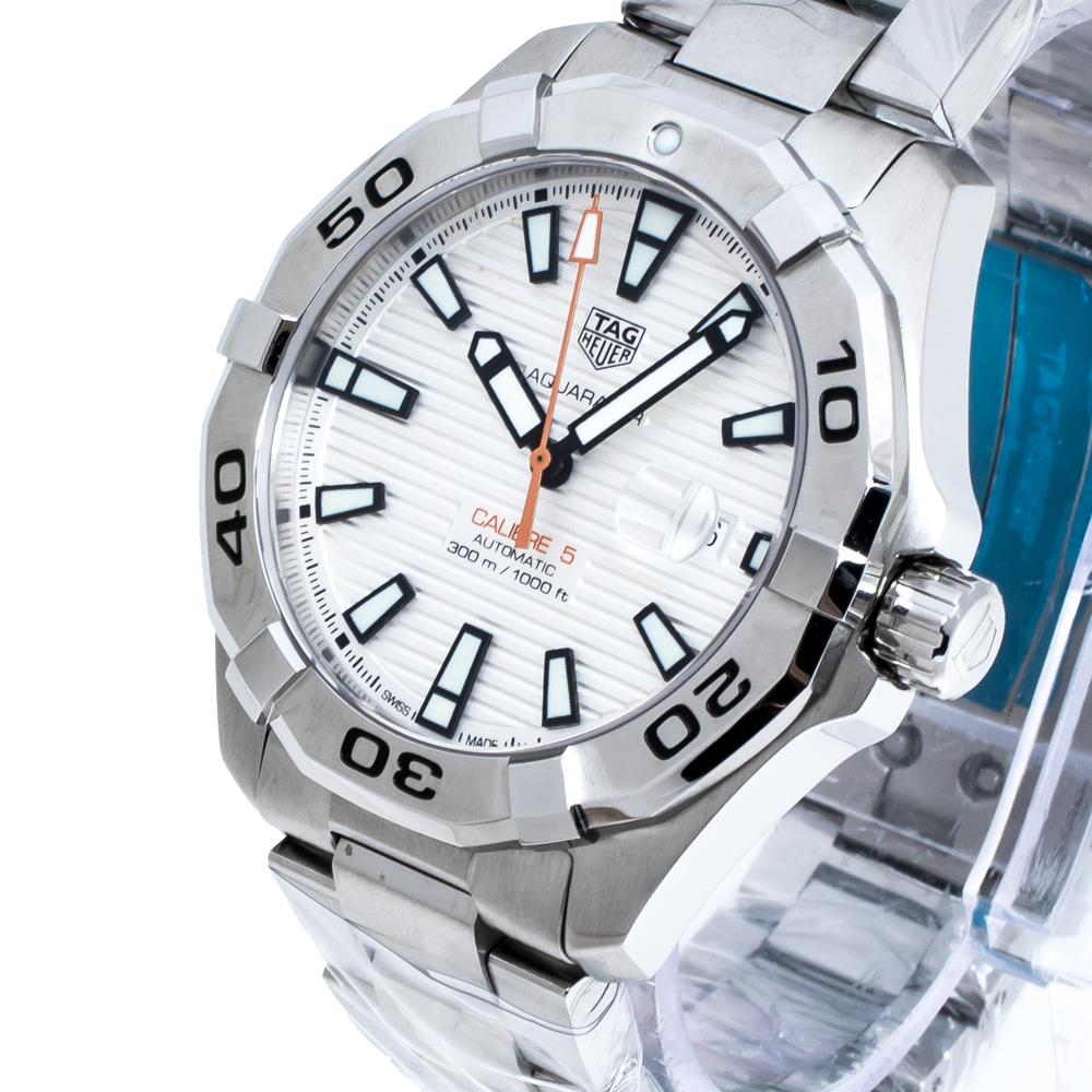 

Tag Heuer Silver Stainless Steel Aquaracer Calibre