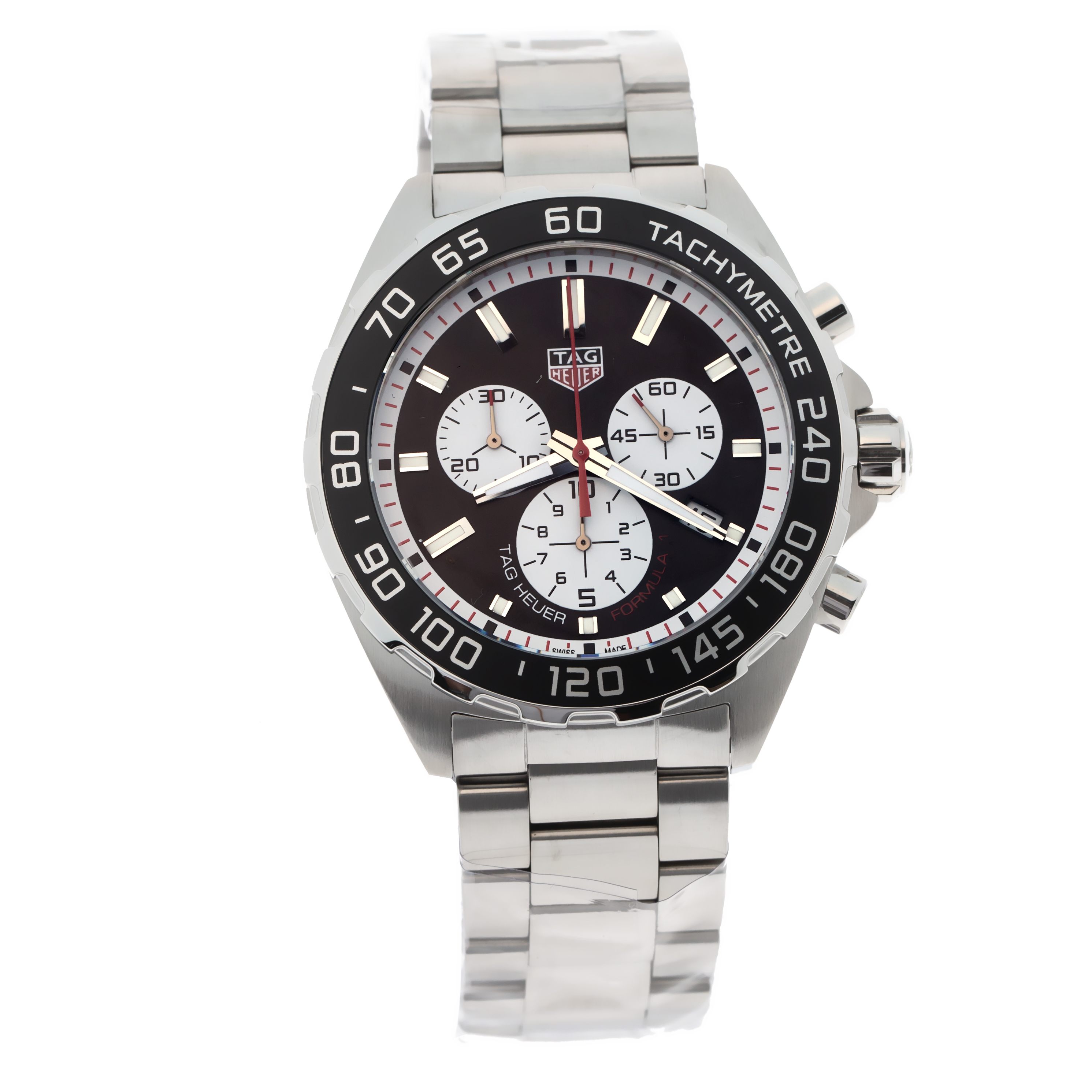 Tag Heuer Black Stainless Steel Formula 1 Chronograph CAZ101E.BA0842 ...