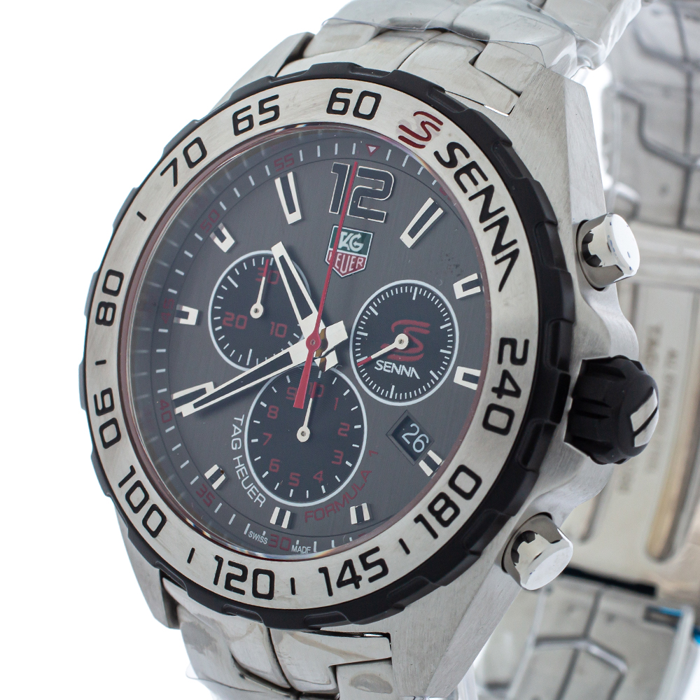 

Tag Heuer Grey Stainless Steel Formula