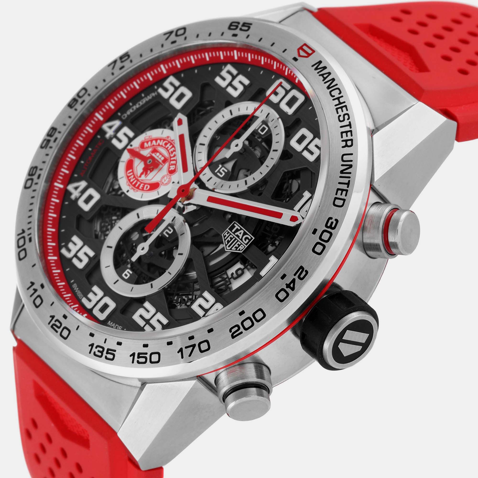 

Tag Heuer Silver Stainless Steel Carrera CAR201M Automatic Men's Wristwatch 43 mm