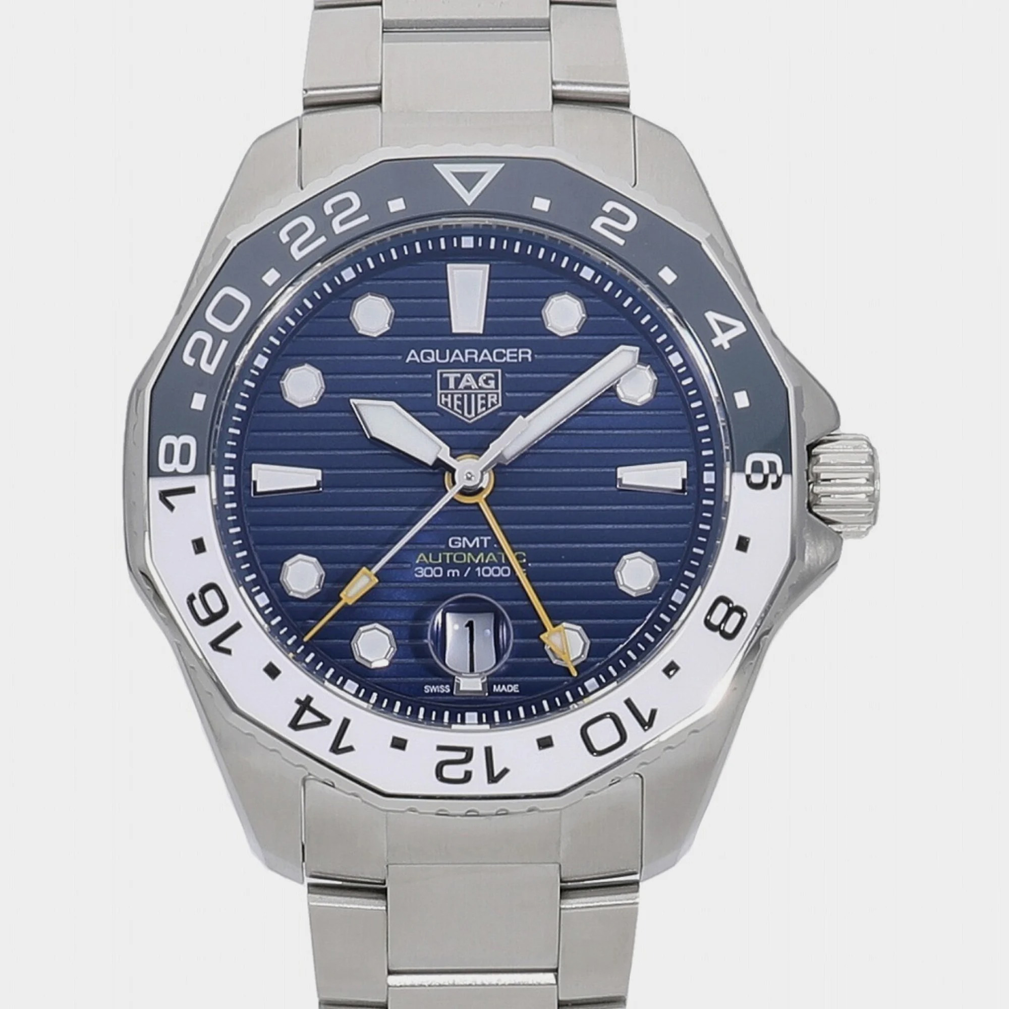 

Tag Heuer Blue Stainless Steel Aquaracer WBP2010.BA0632 Automatic Men's Wristwatch 43 mm