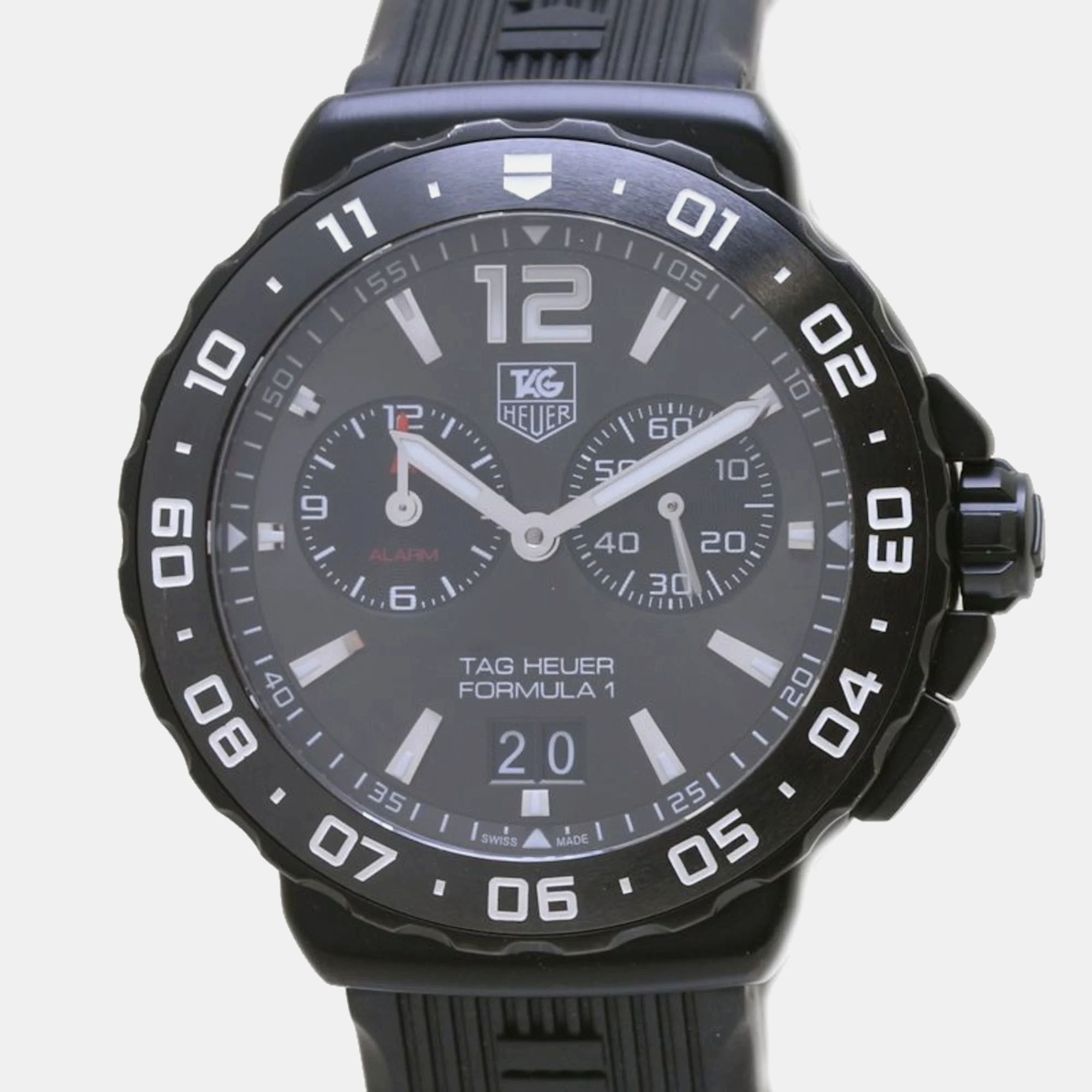 

Tag Heuer Black Stainless Steel Formula 1 WAU111D.FT6024 Quartz Men's Wristwatch 41 mm