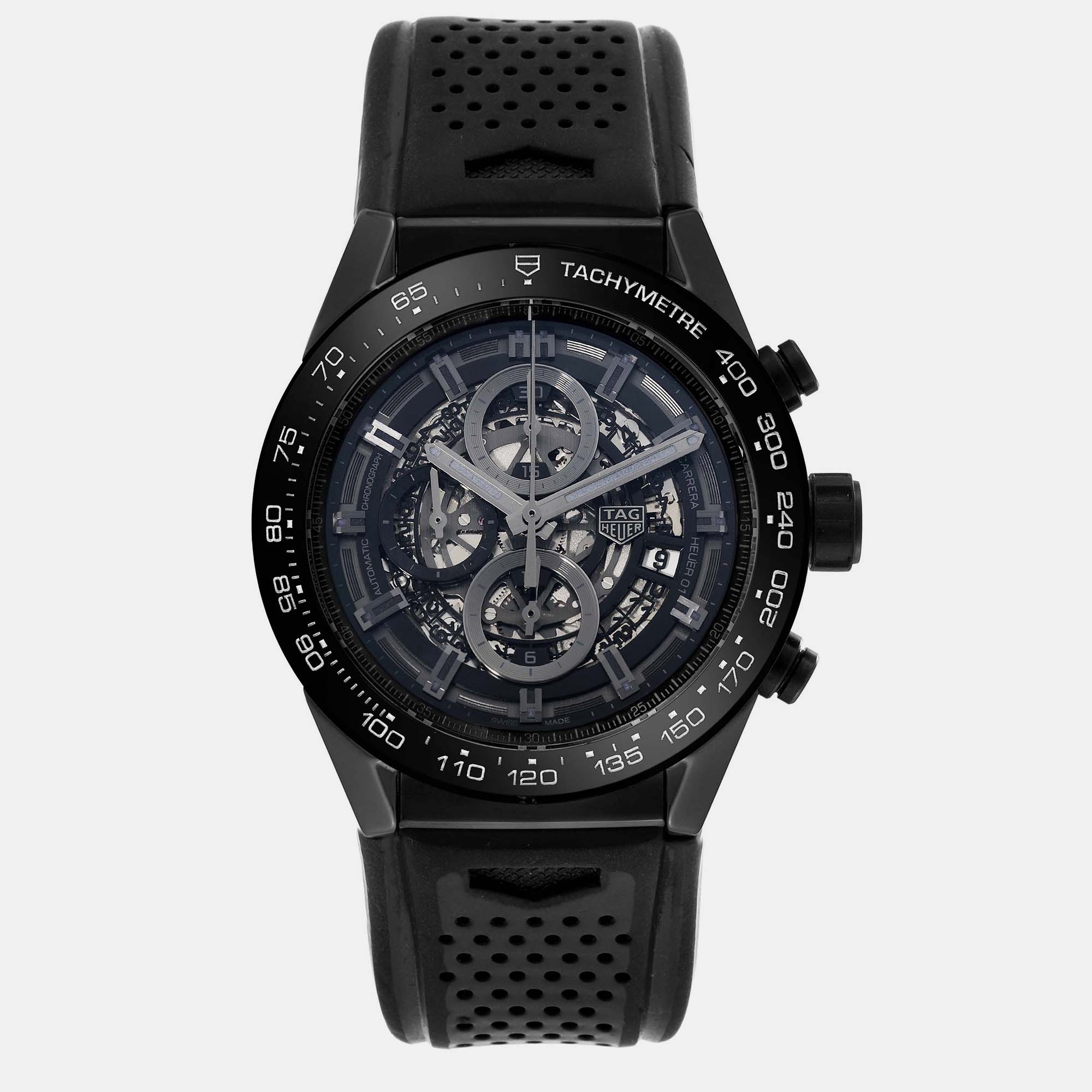 

Tag Heuer Black Ceramic Carrera Automatic Men's Wristwatch 45 mm