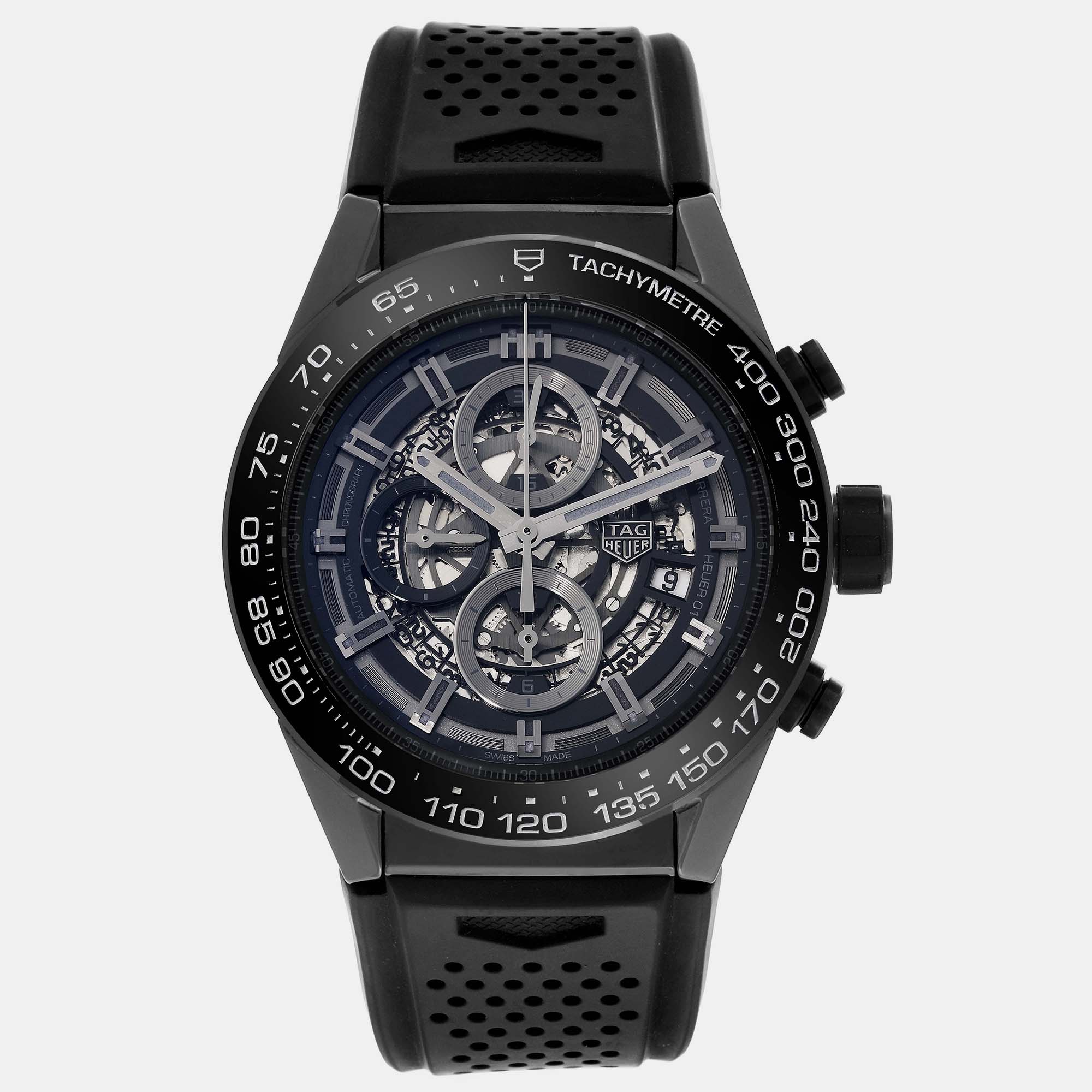 

Tag Heuer Black Ceramic Carrera Automatic Men's Wristwatch 45 mm