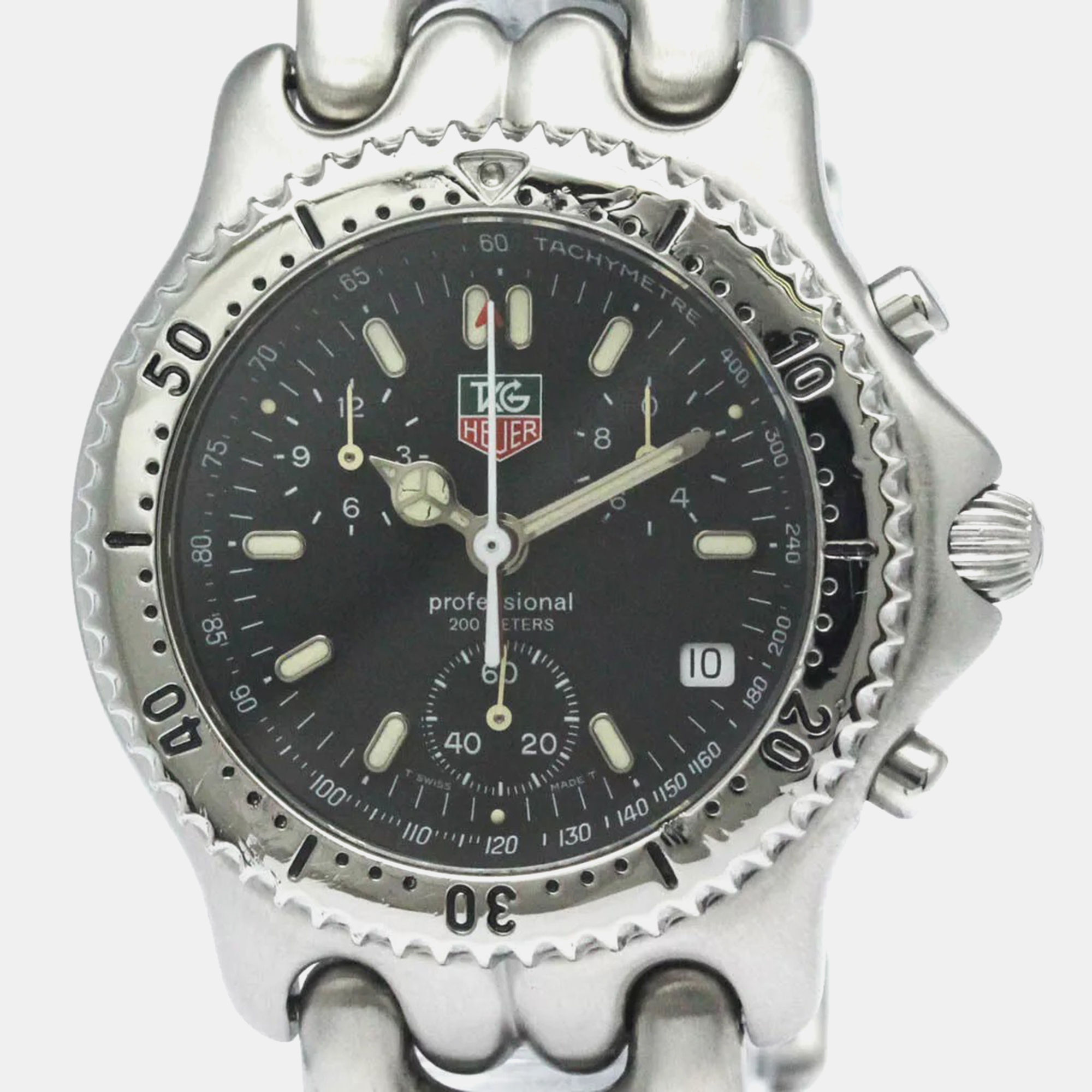 

Tag Heuer Sel Chronograph 200M Steel Quartz Men's Watch 38 mm, Black