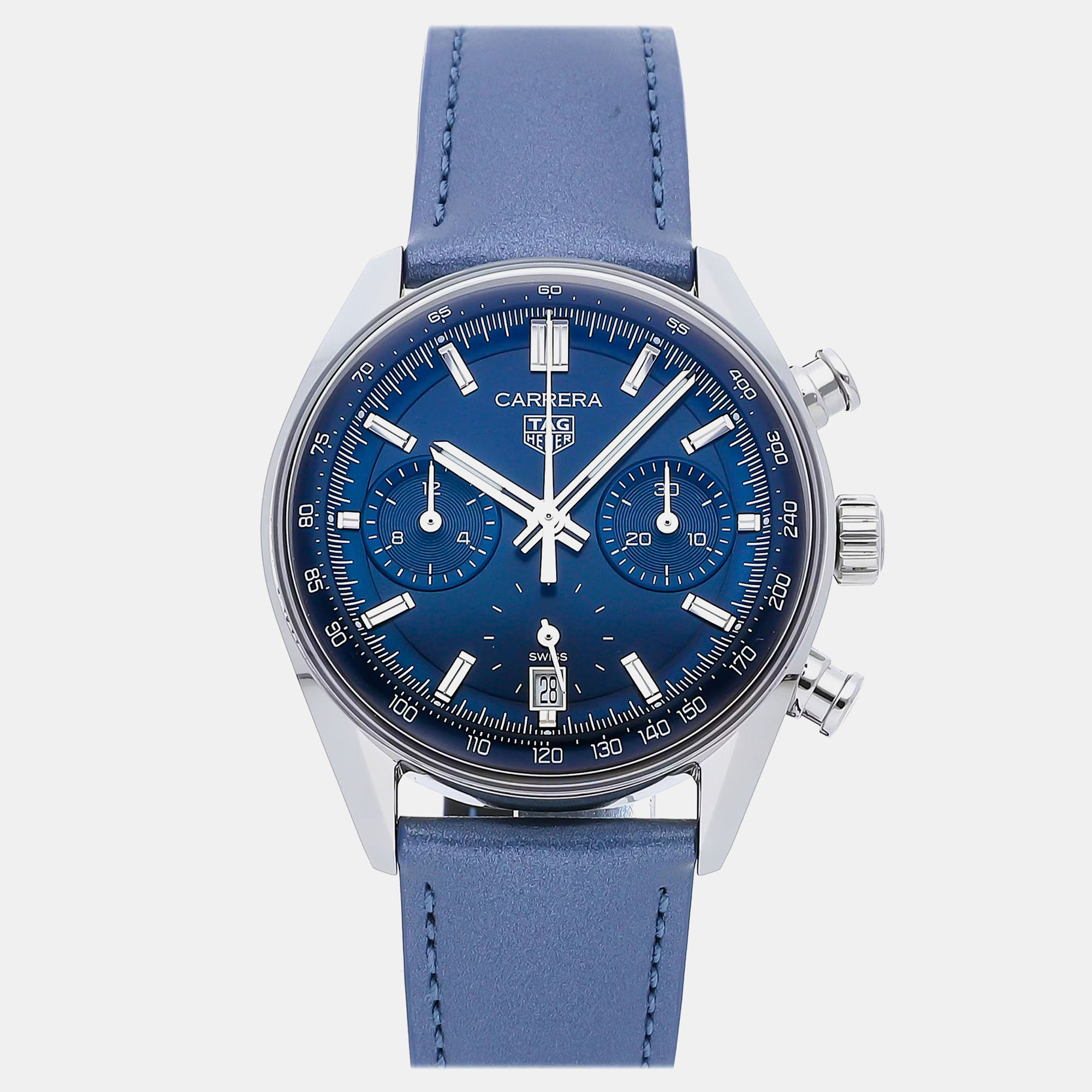

Tag Heuer Blue Stainless Steel Carrera CBS2212.FC6535 Automatic Men's Wristwatch 39 mm