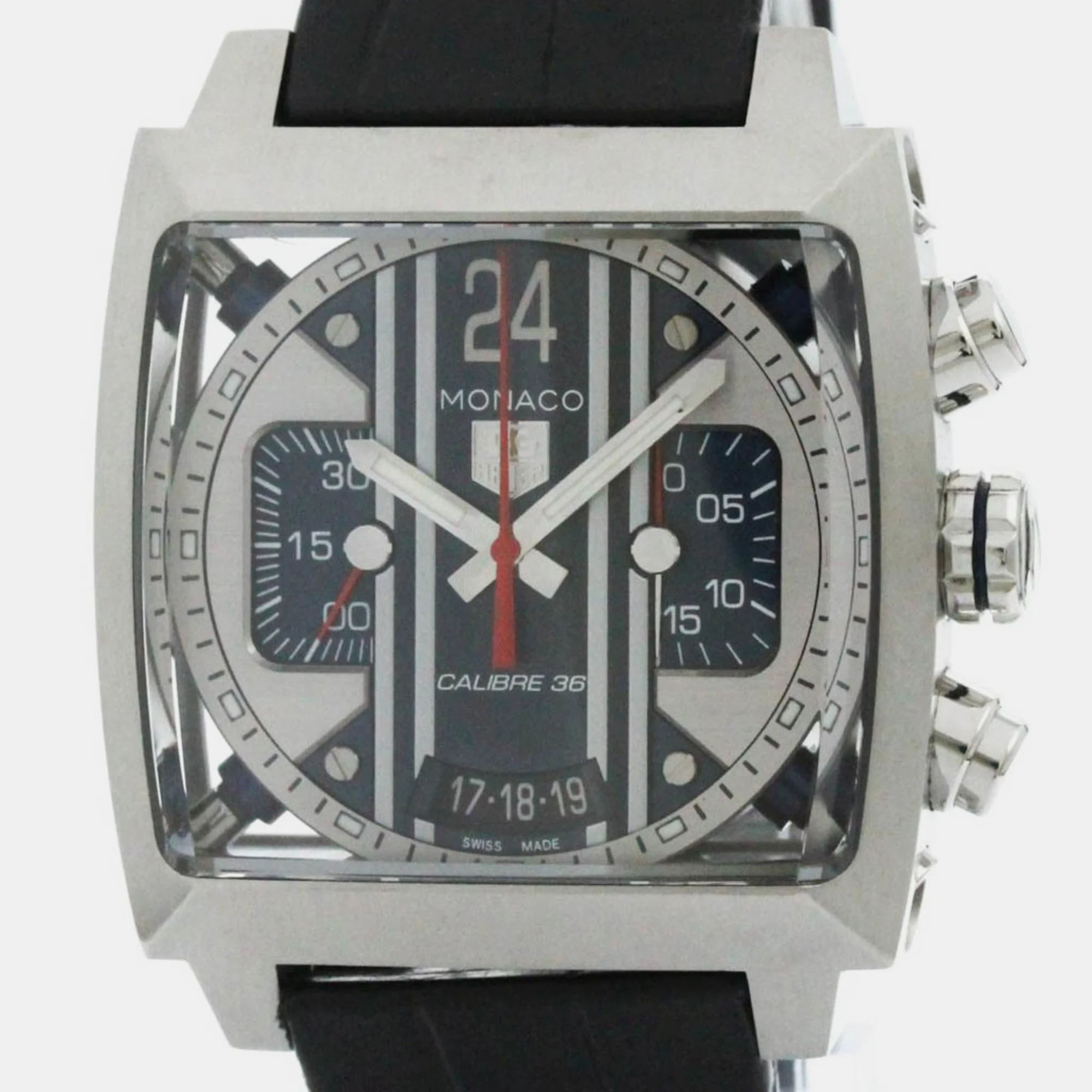 

Tag Heuer Monaco Calibre Chronograph Men's Watch, Transparent