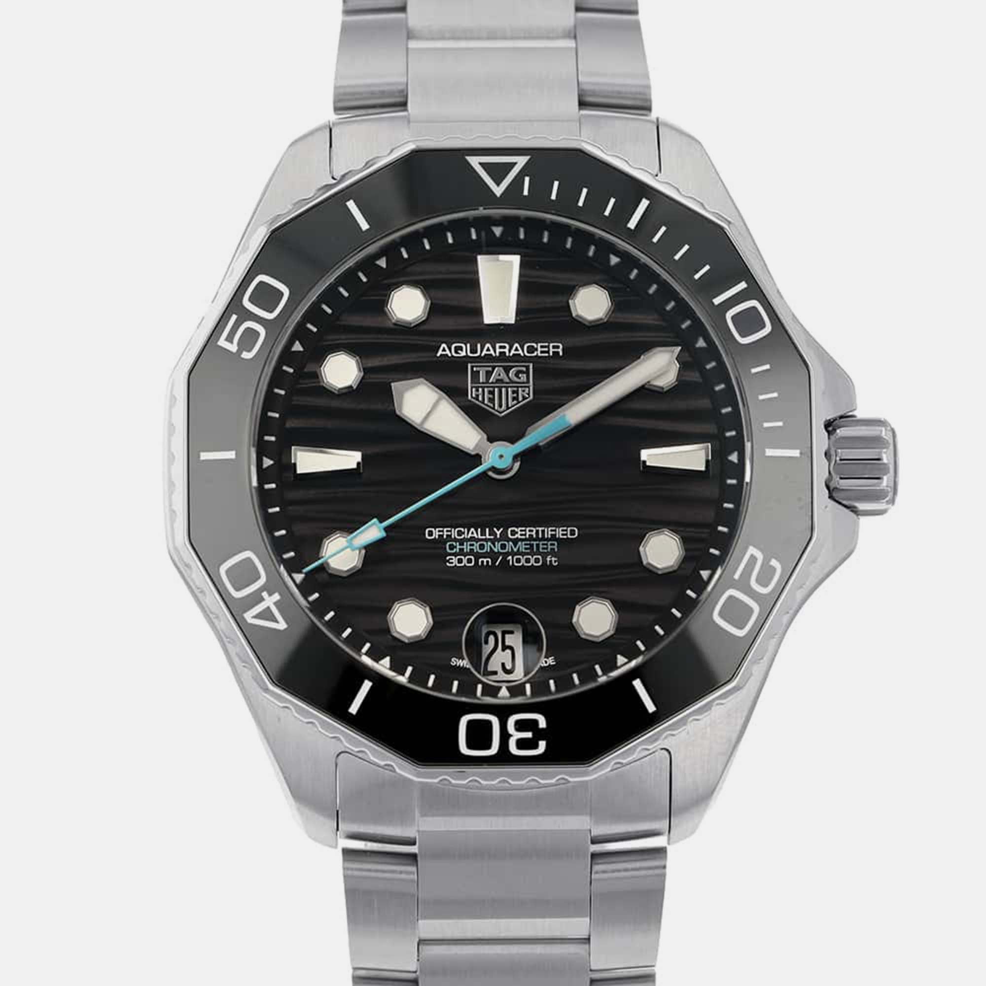 

Tag Heuer Stainless Steel Black Dial Aquaracer Professional 300 W42mm