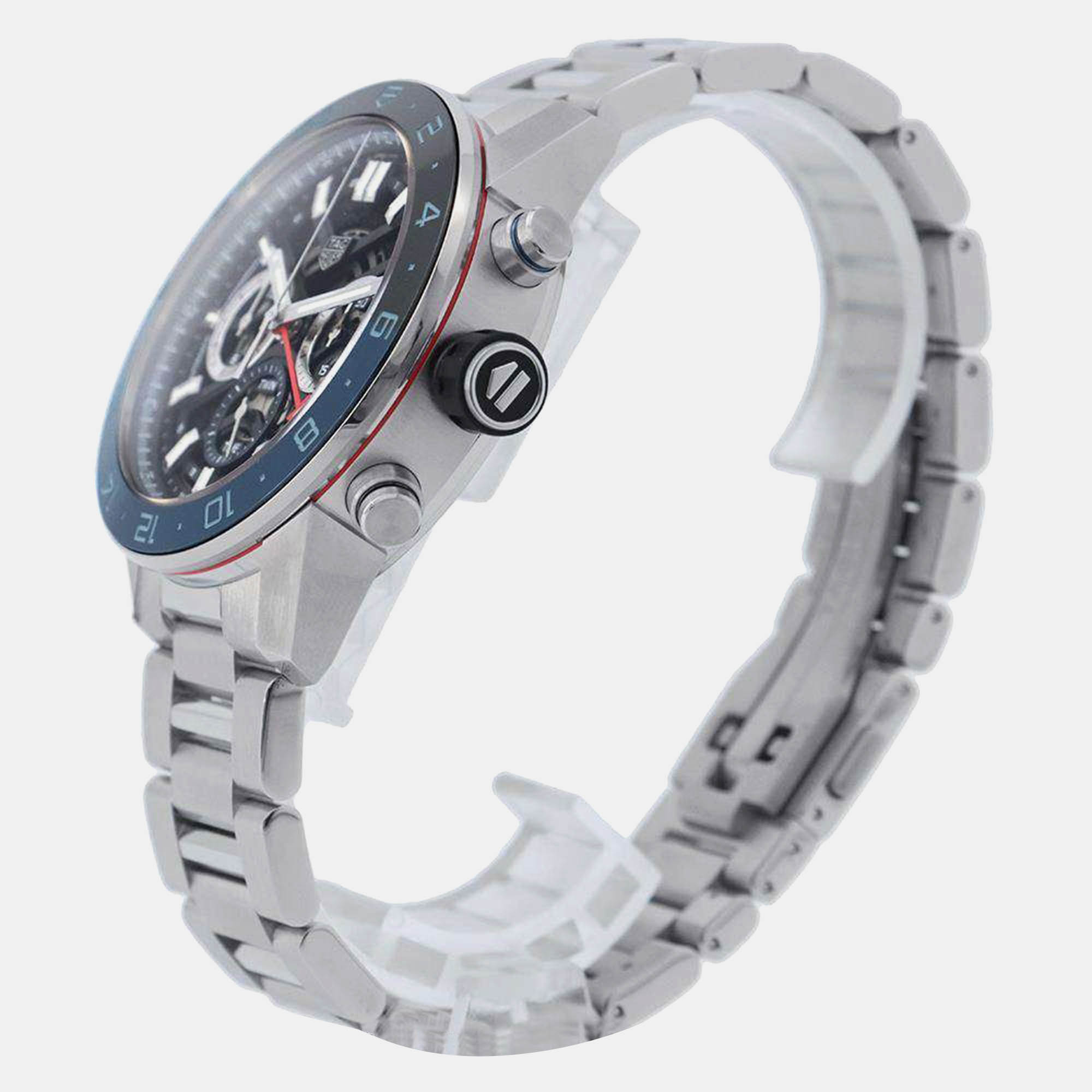 Tag Heuer Skeleton Stainless Steel Carrera Automatic Men`s Wristwatch 45 mm 