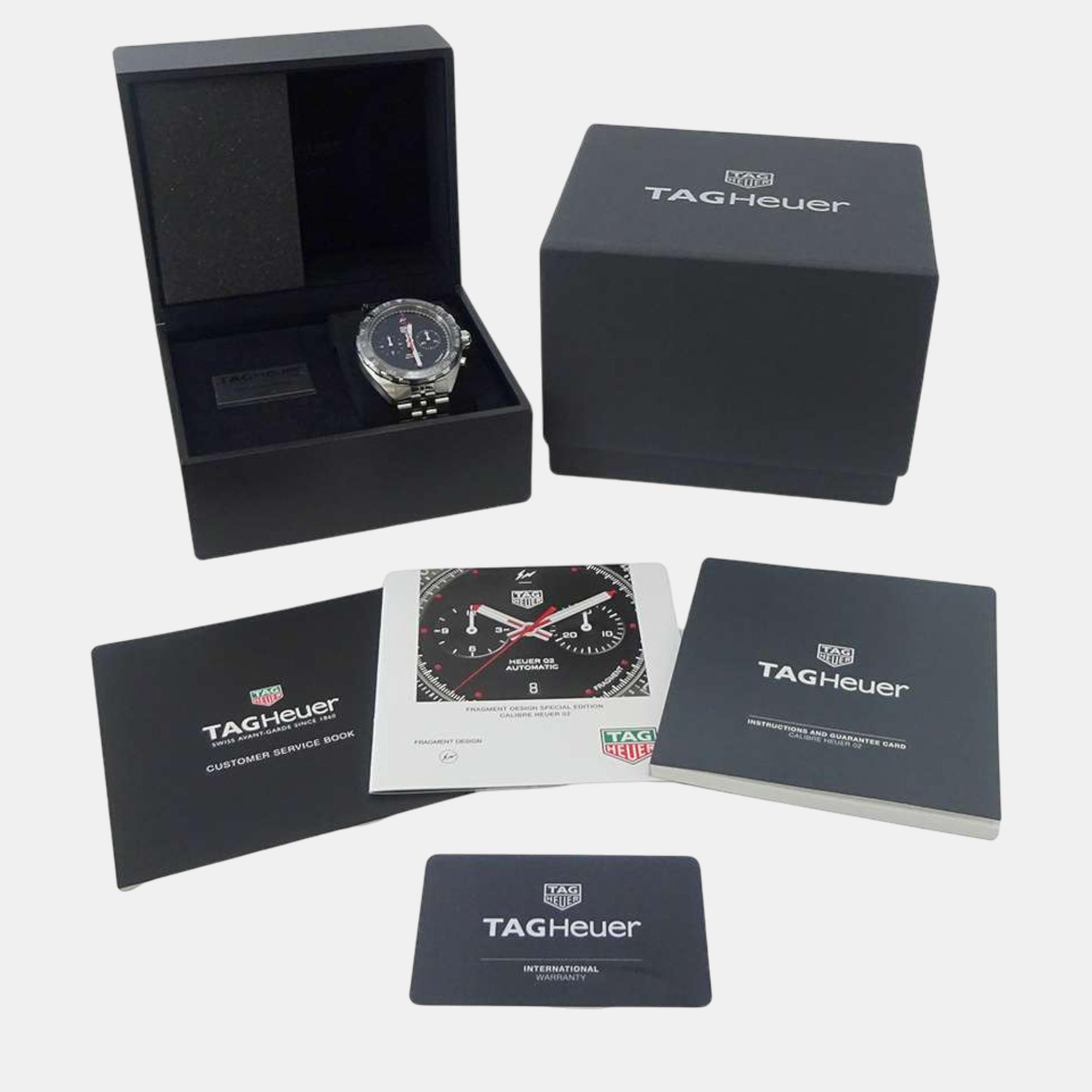 Tag Heuer Black Stainless Steel Formula 1 CAZ201A.BA0641 Automatic Men`s Wristwatch 44 mm 