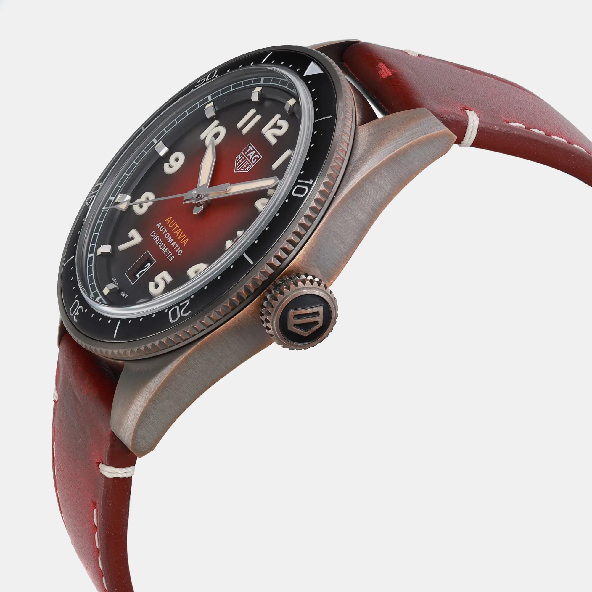 Tag Heuer Red Bronze Autavia  WBE5192.FC8300 Automatic Men`s Wristwatch 42mm 