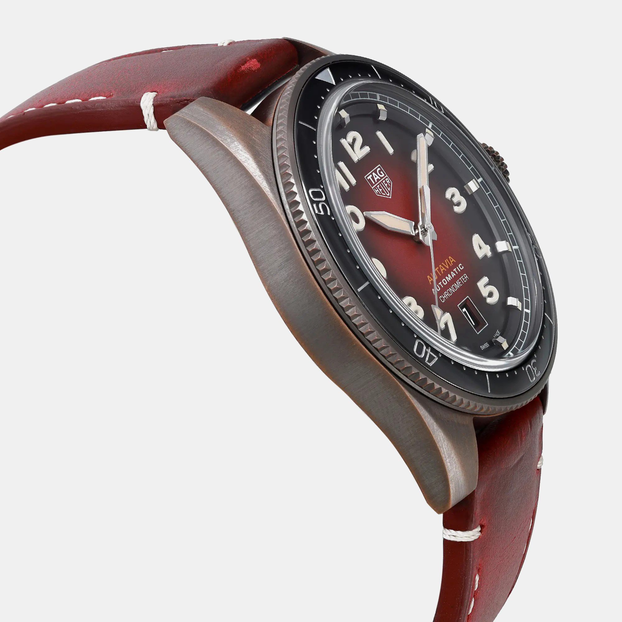 Tag Heuer Red Bronze Autavia  WBE5192.FC8300 Automatic Men`s Wristwatch 42mm 
