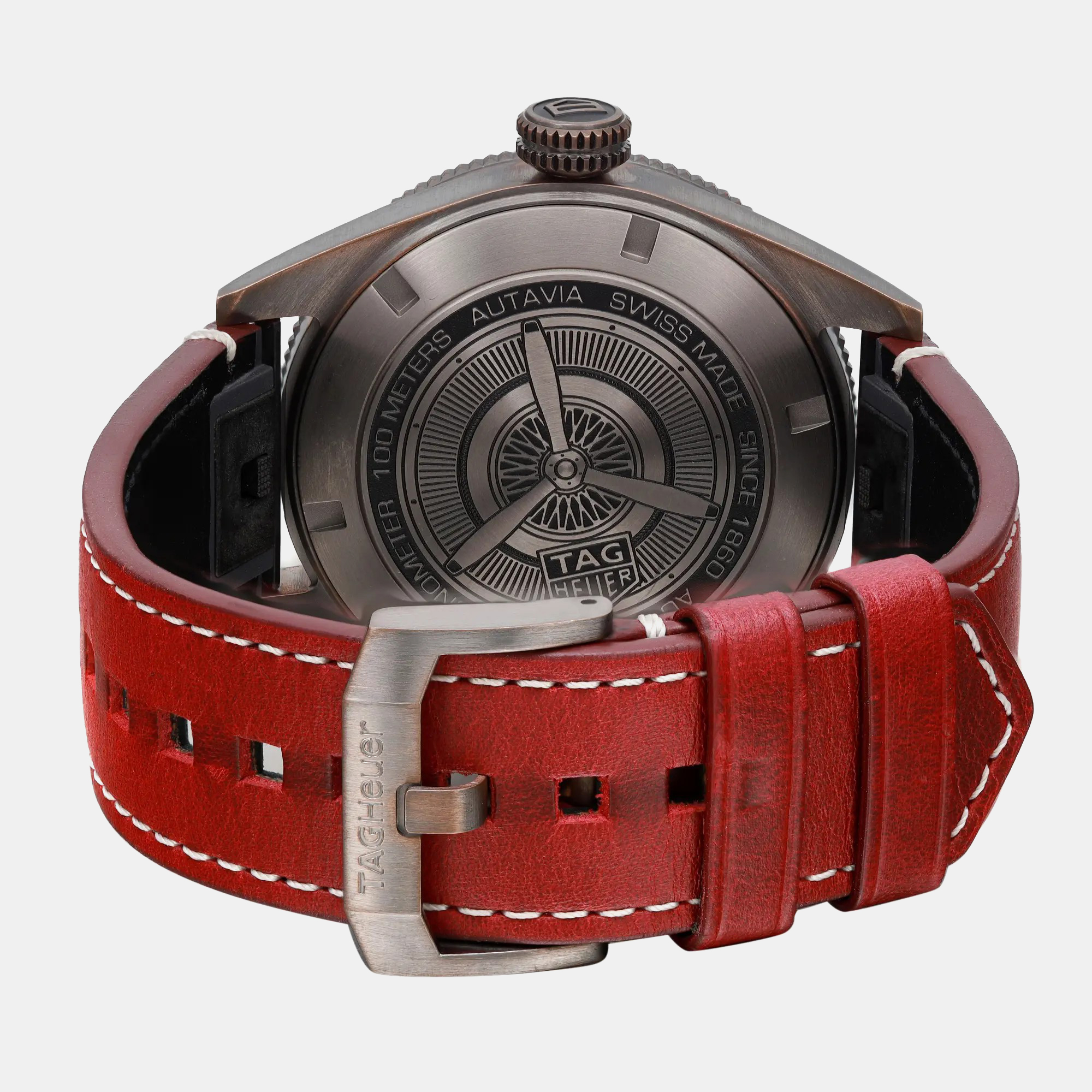 Tag Heuer Red Bronze Autavia  WBE5192.FC8300 Automatic Men`s Wristwatch 42mm 