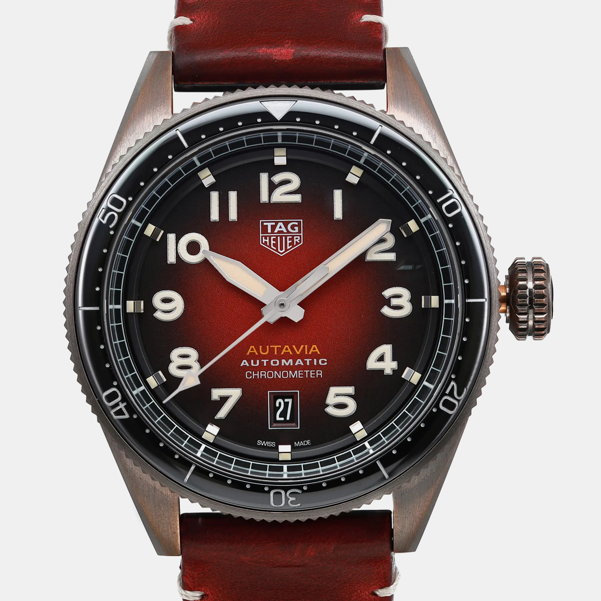 Tag Heuer Red Bronze Autavia  WBE5192.FC8300 Automatic Men`s Wristwatch 42mm 
