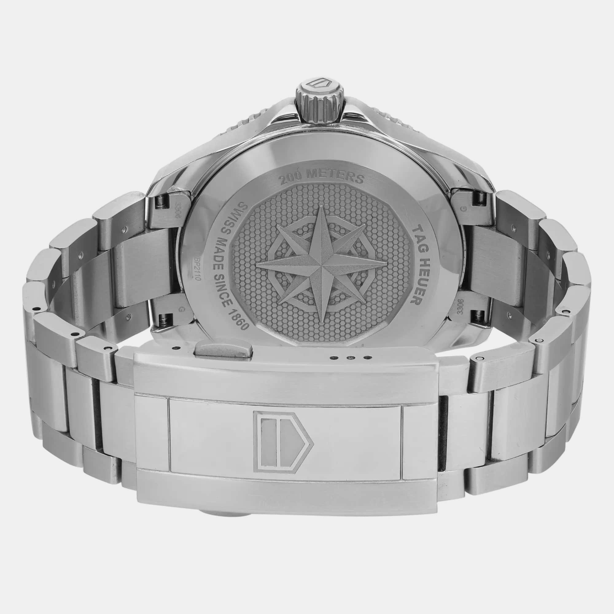 Tag Heuer Black Stainless Steel Aquaracer WBP2110.BA0627 Automatic Men`s Wristwatch 40 mm 