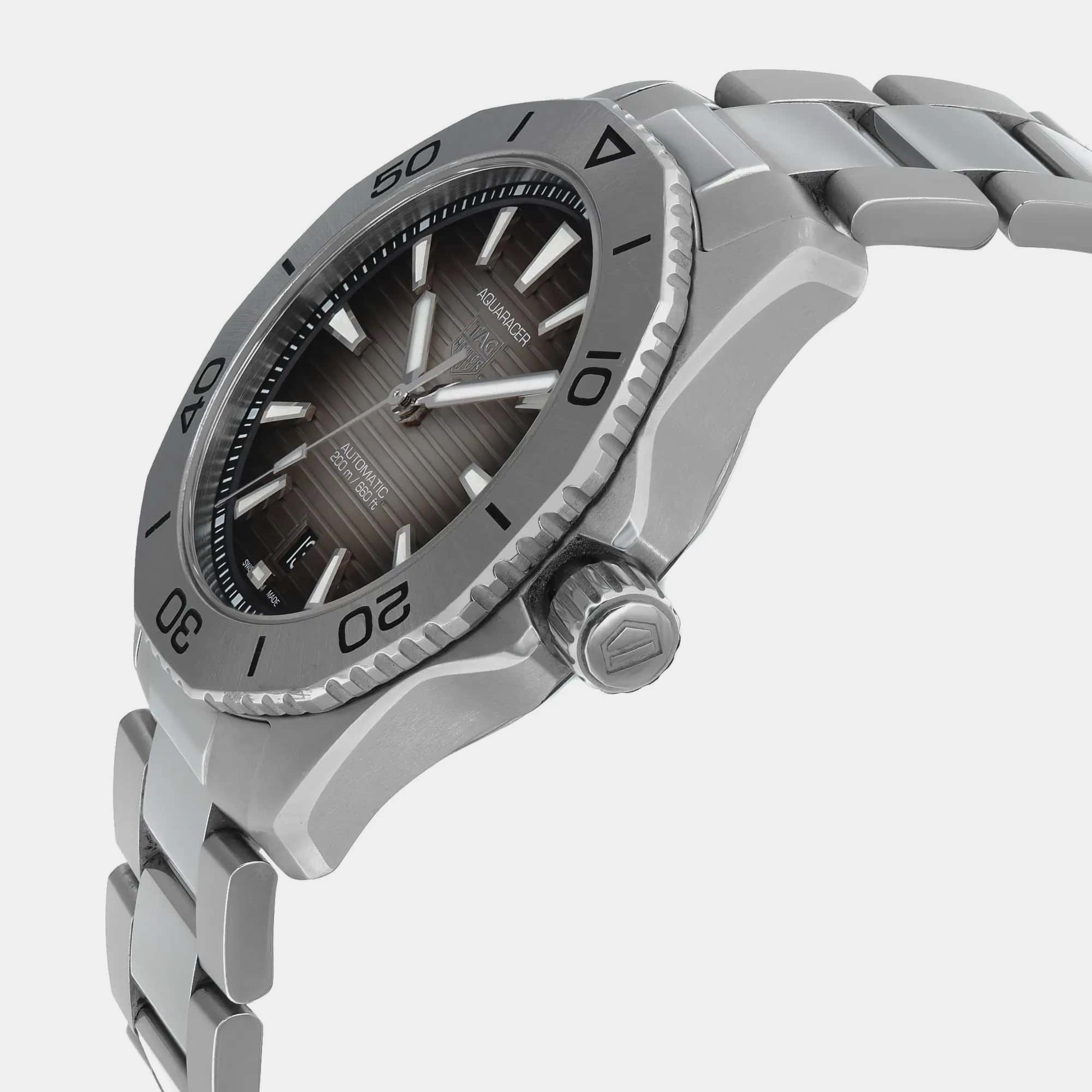 Tag Heuer Black Stainless Steel Aquaracer WBP2110.BA0627 Automatic Men`s Wristwatch 40 mm 