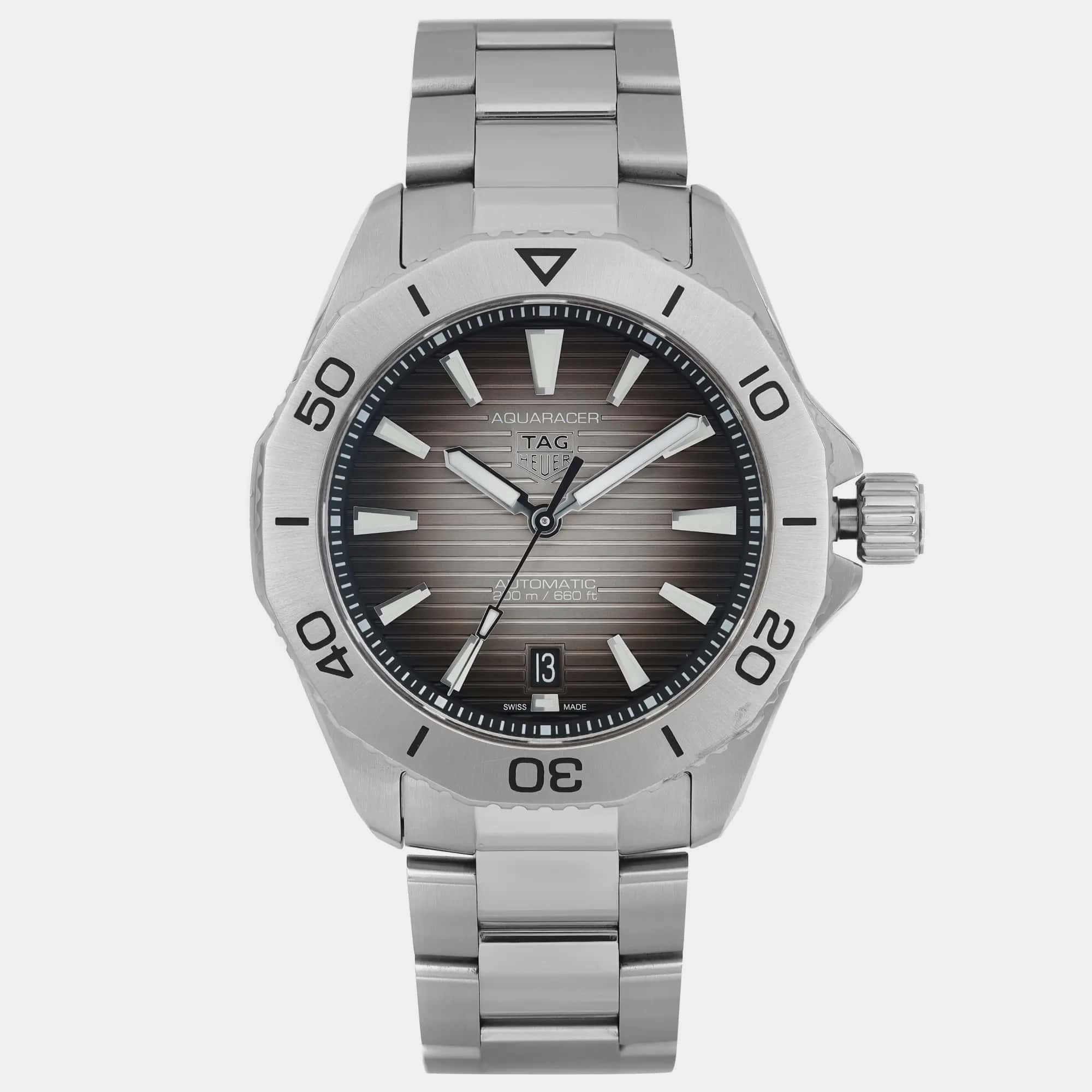 

Tag Heuer Black Stainless Steel Aquaracer WBP2110.BA0627 Automatic Men's Wristwatch 40 mm