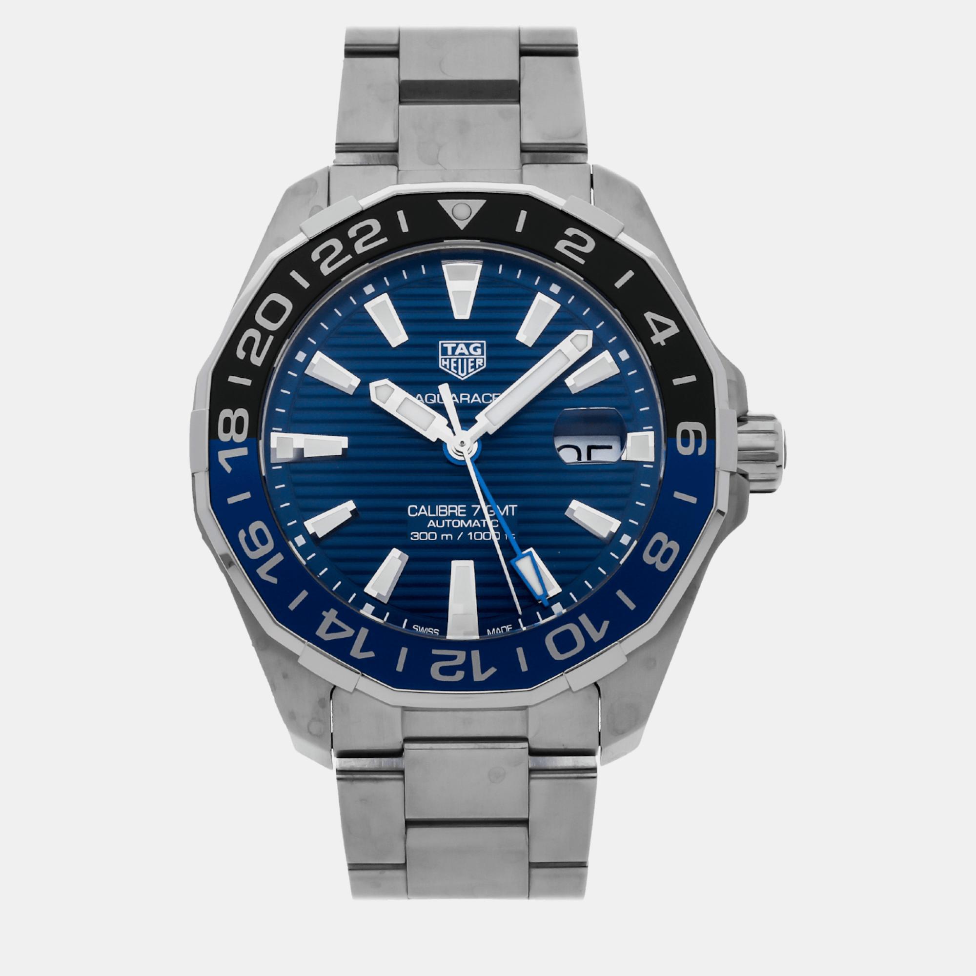 

Pre-Owned Tag Heuer Aquaracer GMT WAY201T.BA0927, Blue