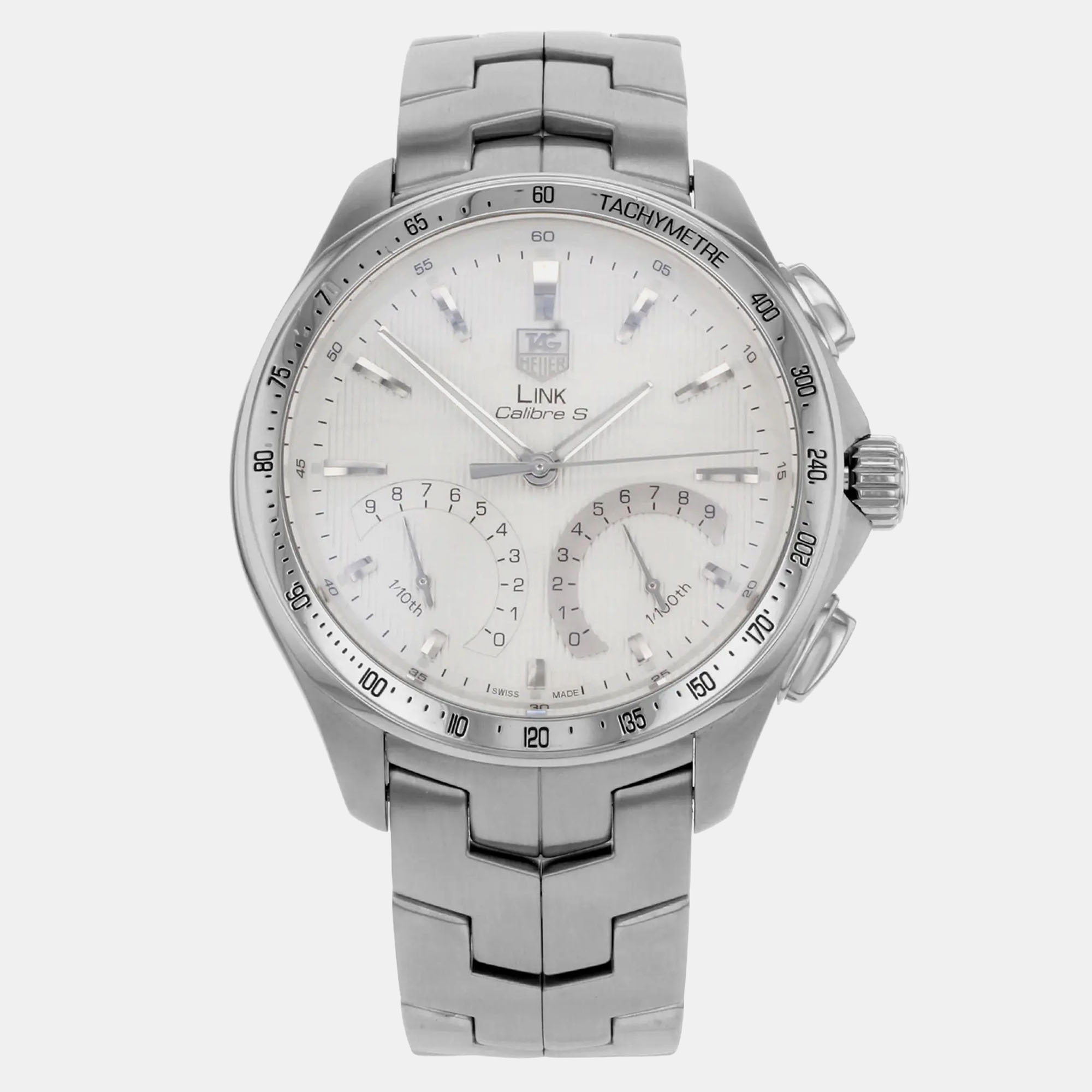 

Tag Heuer Link Chronograph Silver Dial Steel Quartz Men's Watch Cat7011.Ba0952 43 mm