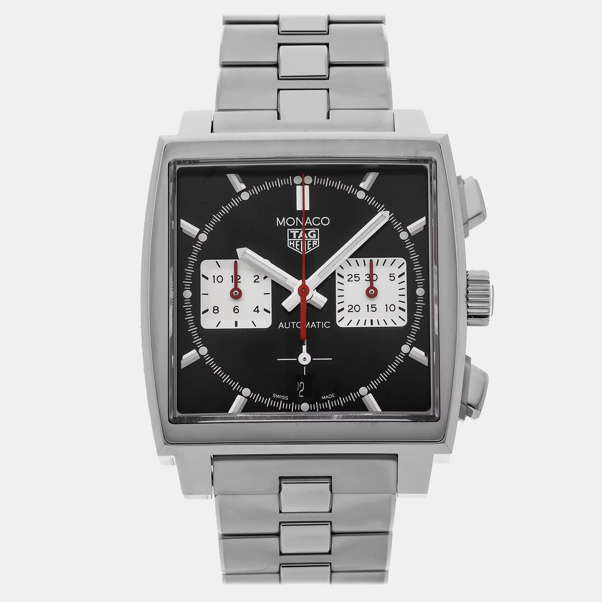 

Pre-Owned Tag Heuer Monaco Chronograph Men's Watch 39 mm, Black