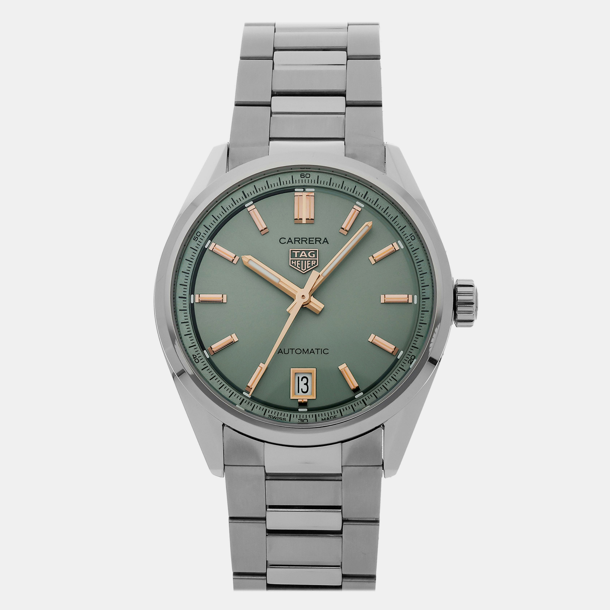 

Pre-Owned Tag Heuer Carrera Date WBN2312.BA0001, Green