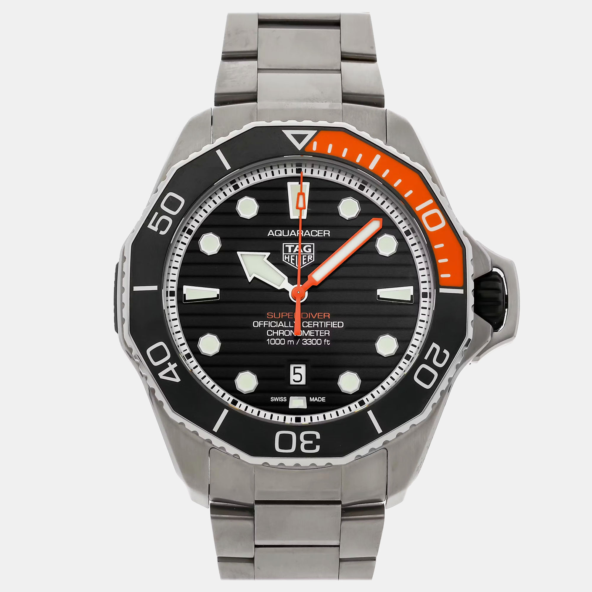 

Pre-Owned Tag Heuer Aquaracer Professional 1000 Superdiver WBP5A8A.BF0619, Black