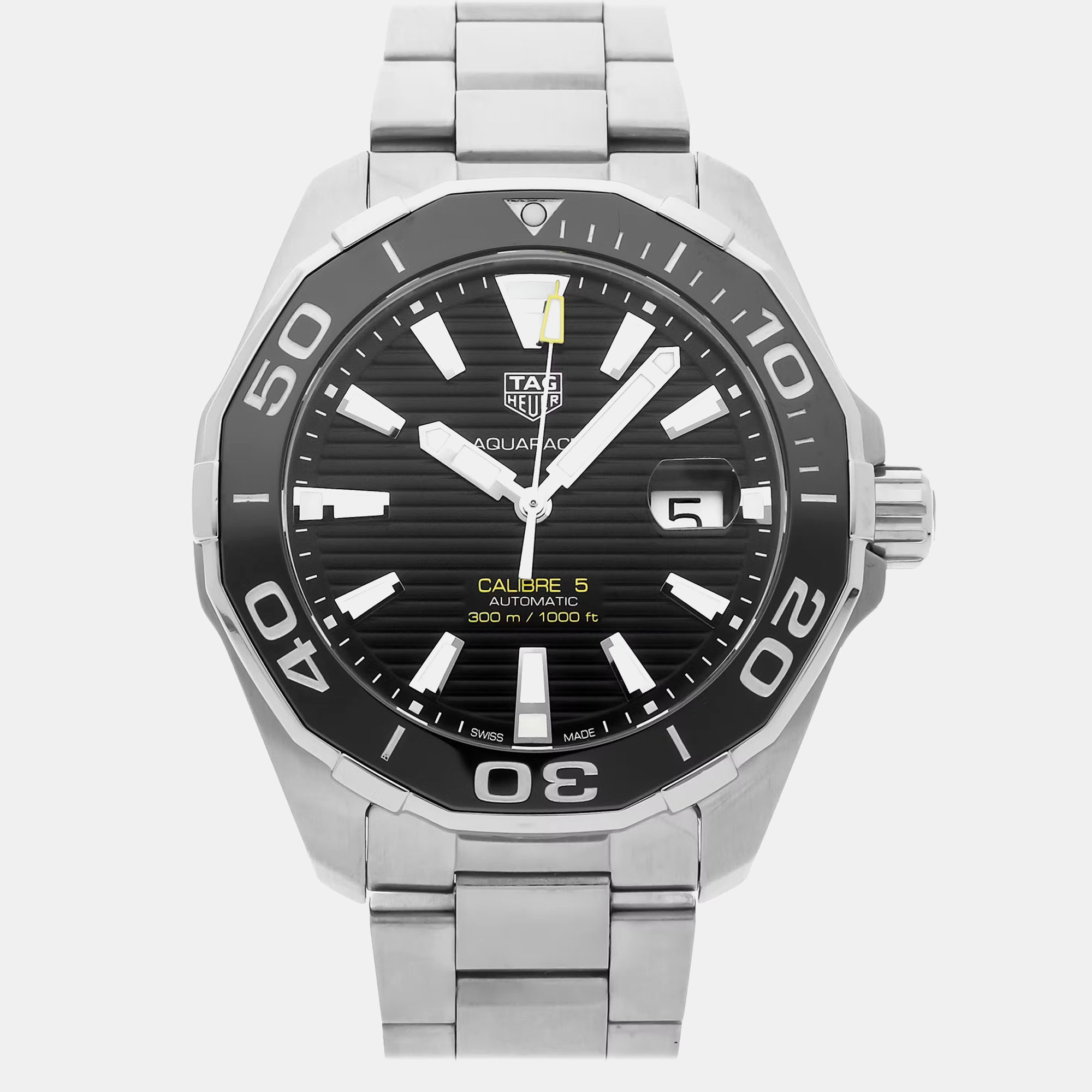 

Pre-Owned Tag Heuer Aquaracer Calibre 5 43 mm, Black