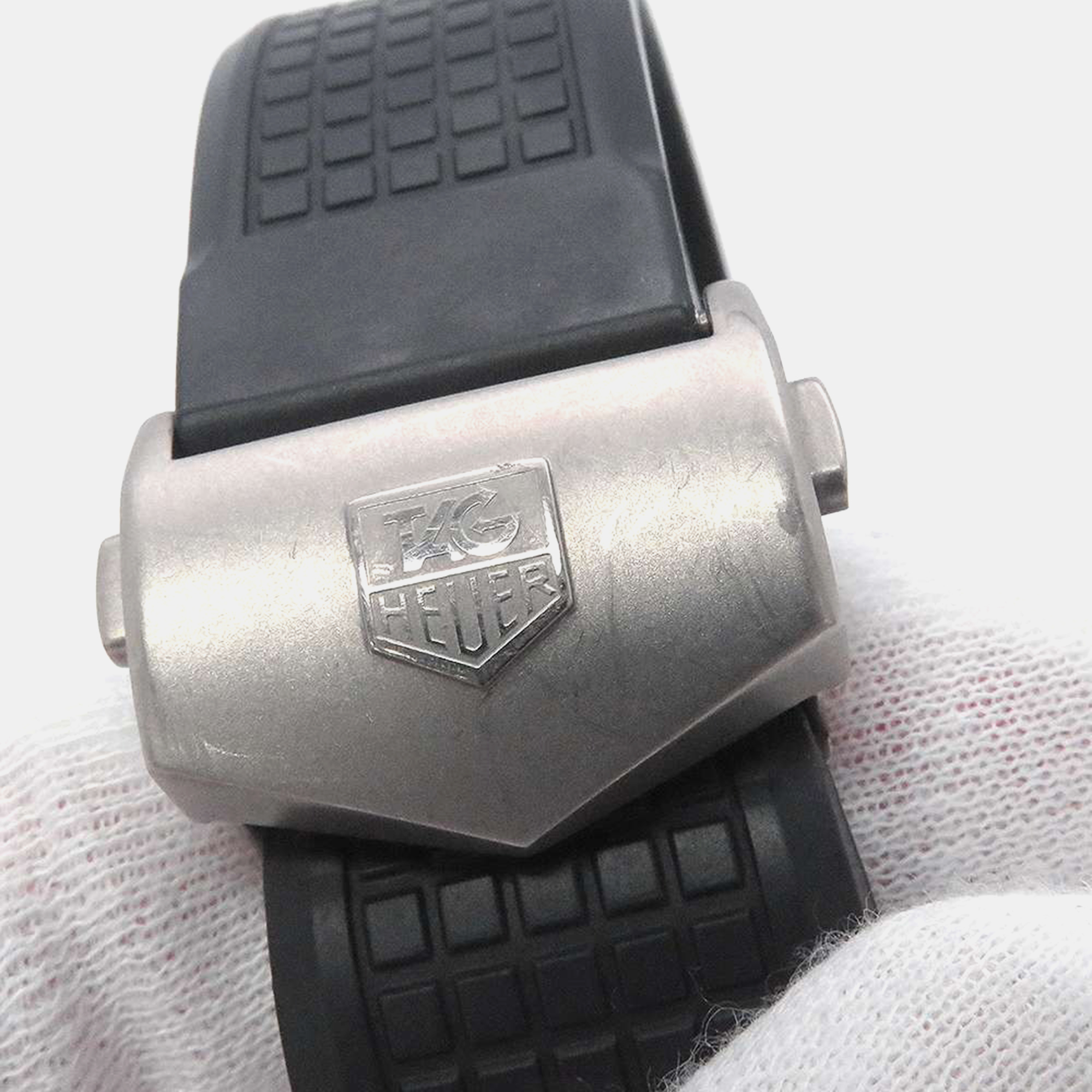 Tag Heuer Black Titanium Aquaracer Automatic Men`s Wristwatch 43 mm 