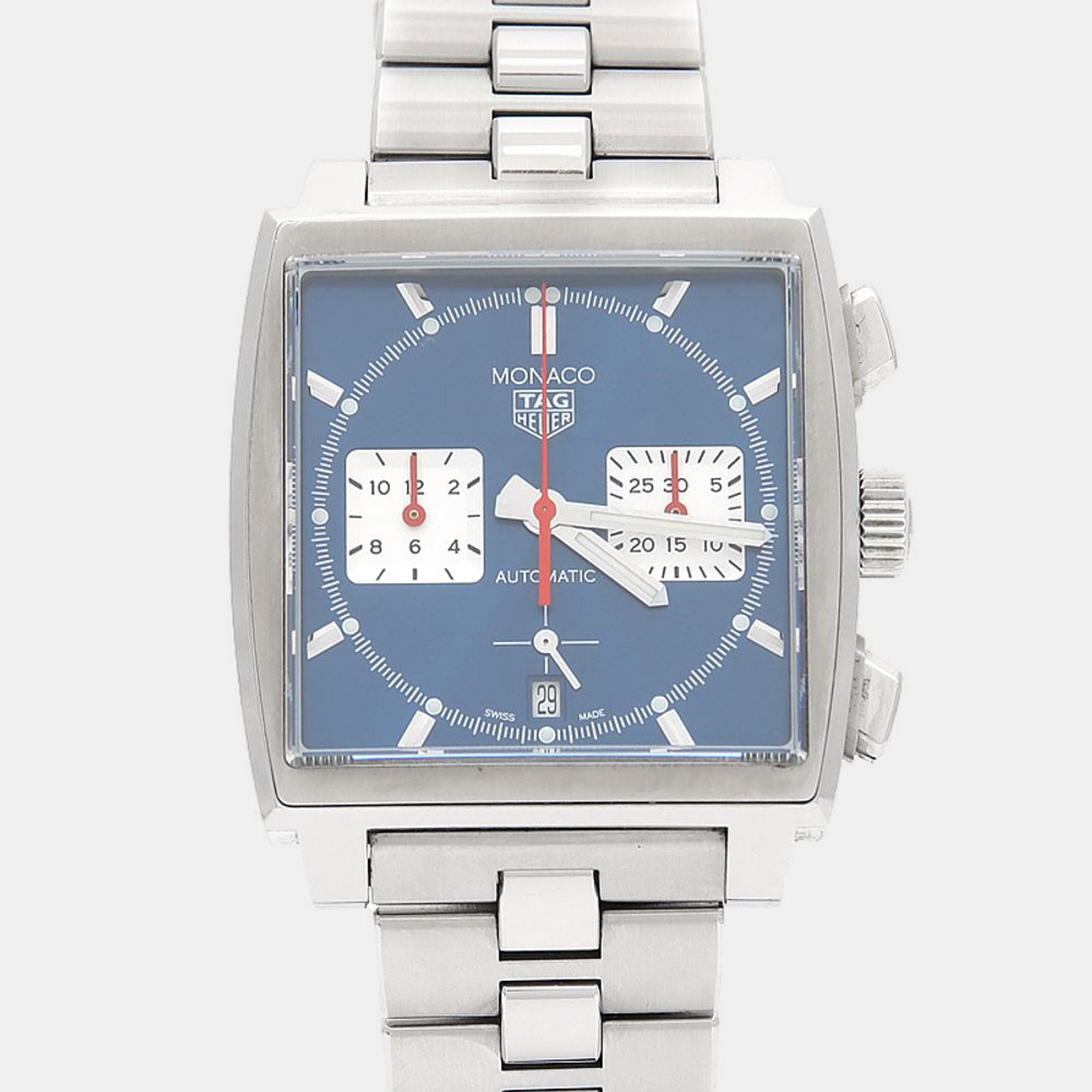 

Tag Heuer Monaco CBL2111-0 Automatic Blue Stainless Steel Men's Wristwatch 39 mm