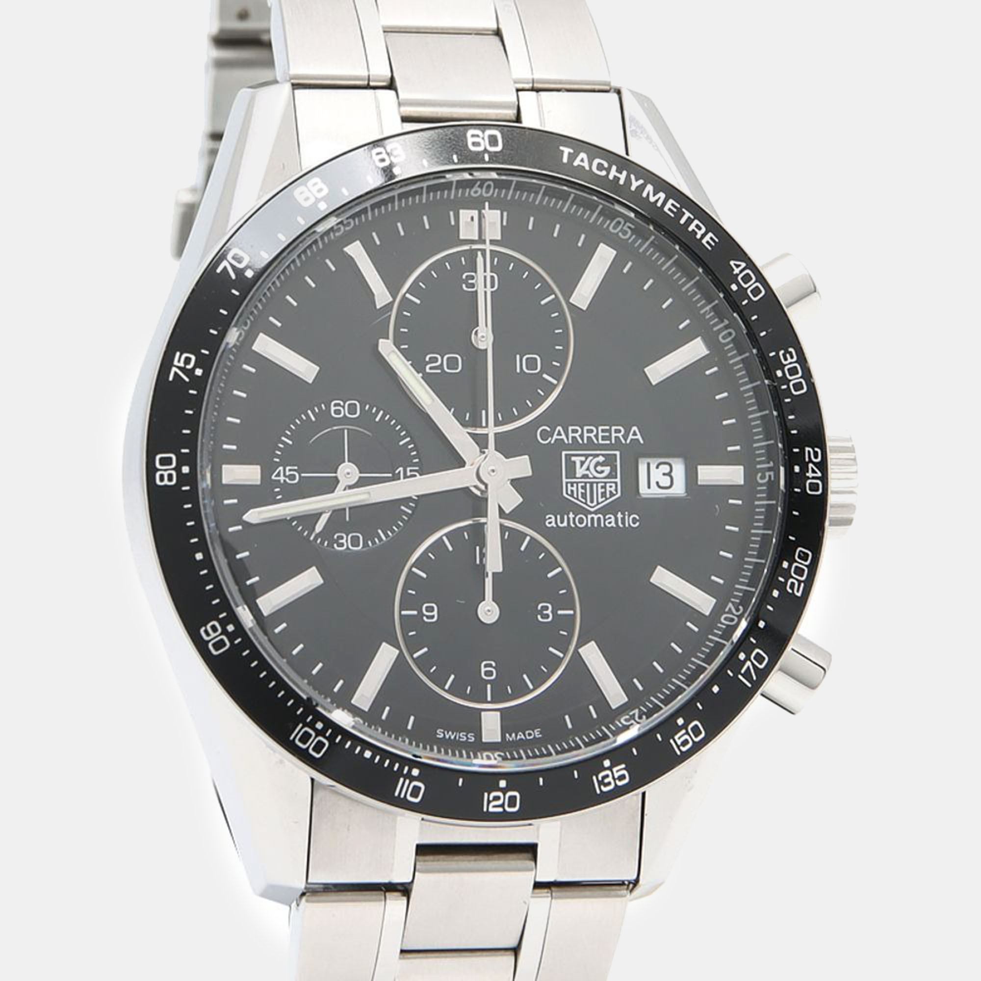 

Tag Heuer Carrera CV201E-0 Automatic Black Stainless Steel Men's Wristwatch 41.5 mm