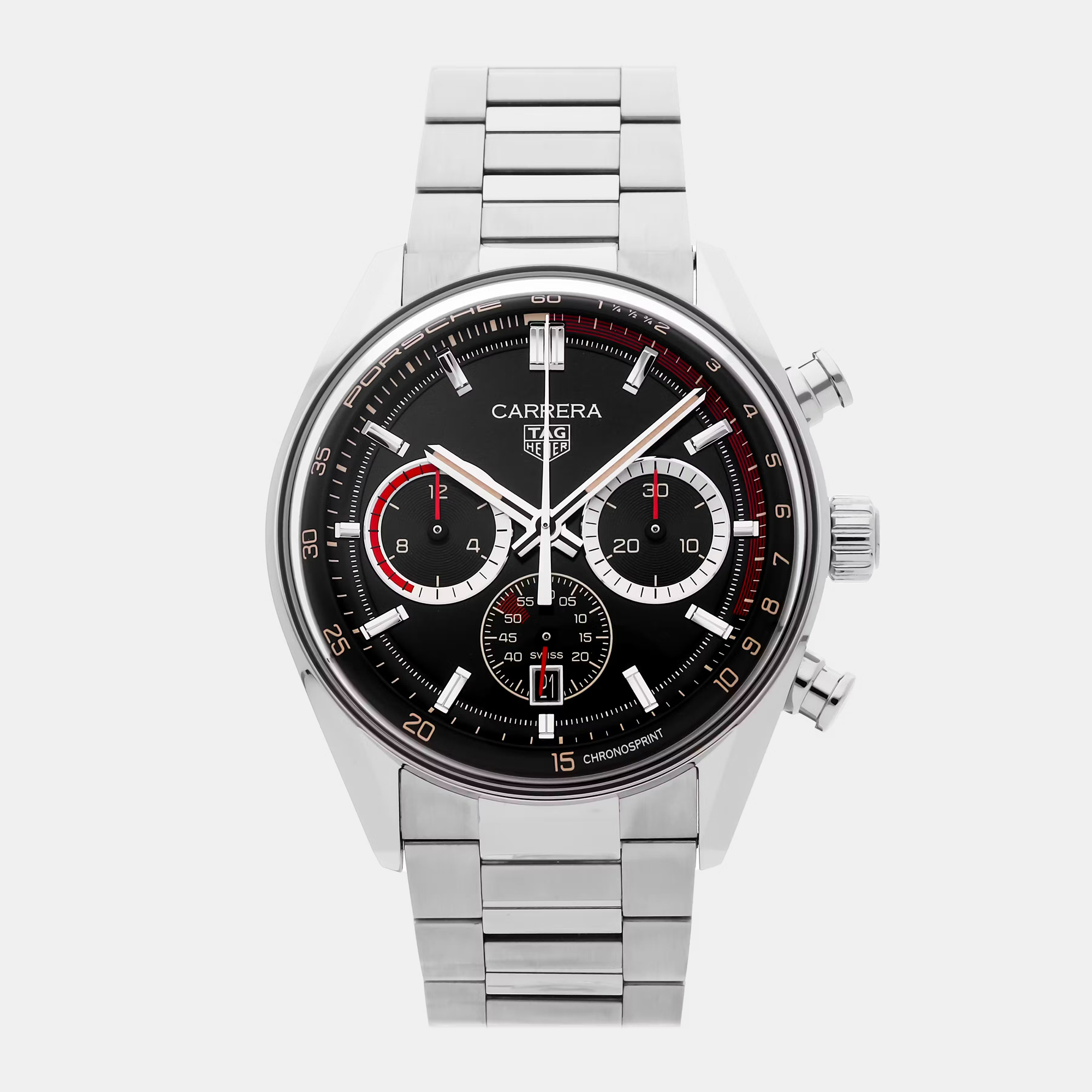Pre-Owned Tag Heuer Carrera Chronosprint x Porsche Rallye Limited Edition CBS2015.EB0381