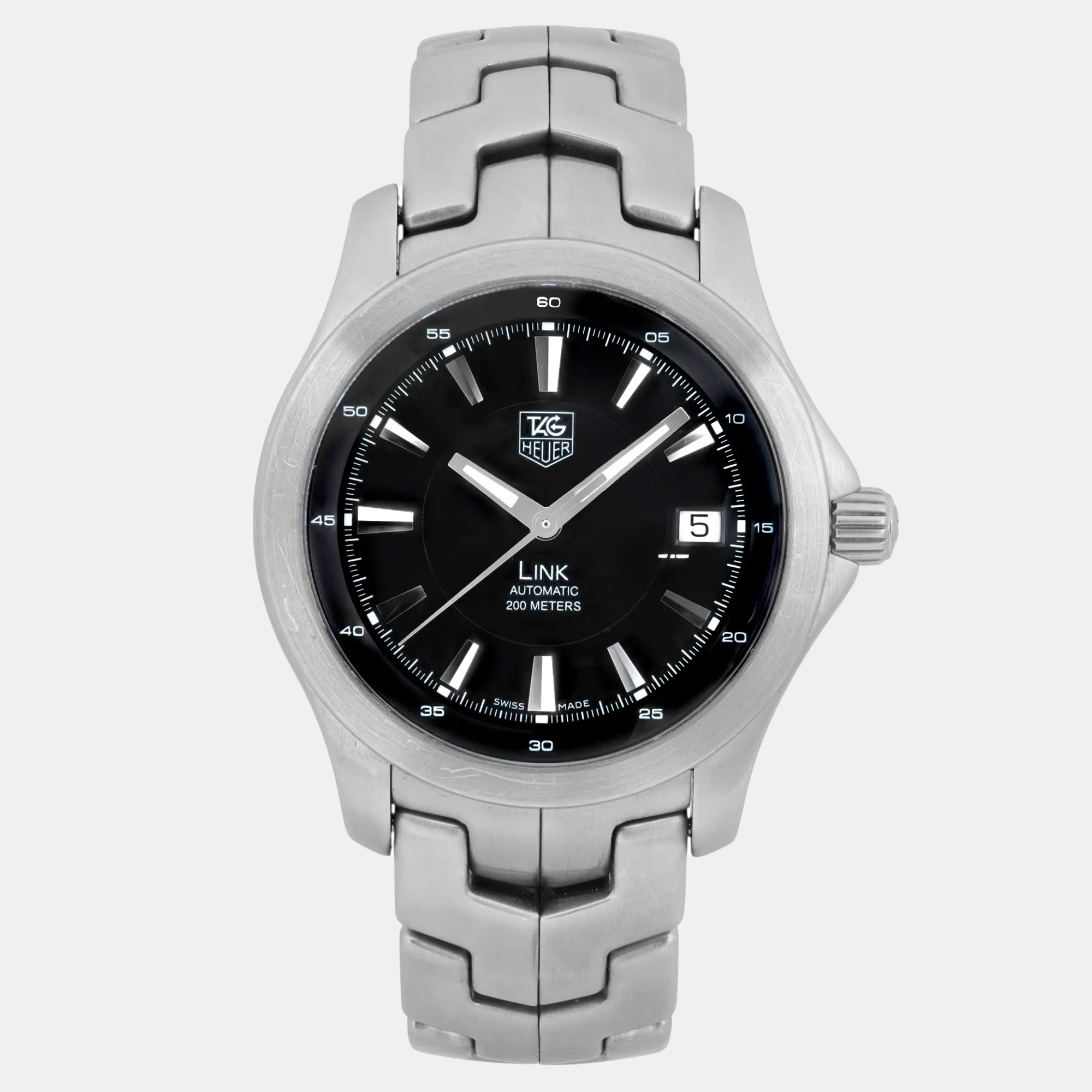 

TAG Heuer Link WJF2110.BA0570 Automatic Black Dial Stainless Steel Men's Wristwatch 39 mm