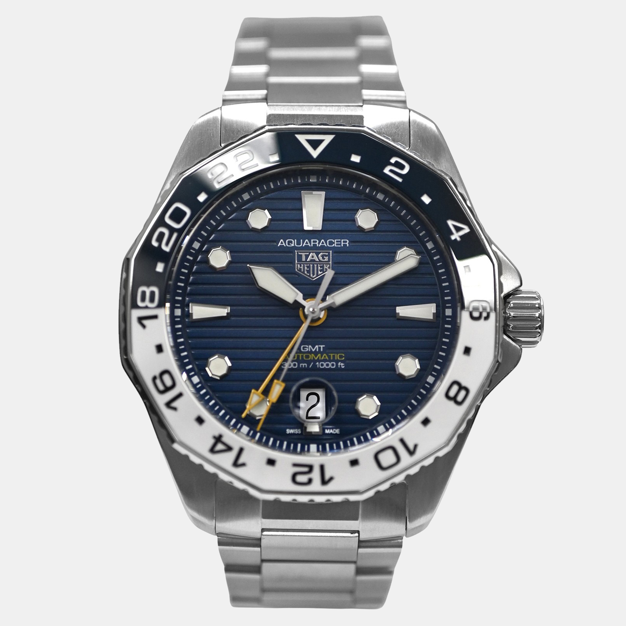 

Tag Heuer Aquaracer WBP2010.BA0632 Automatic Blue Stainless Steel Men's Wristwatch 43 mm