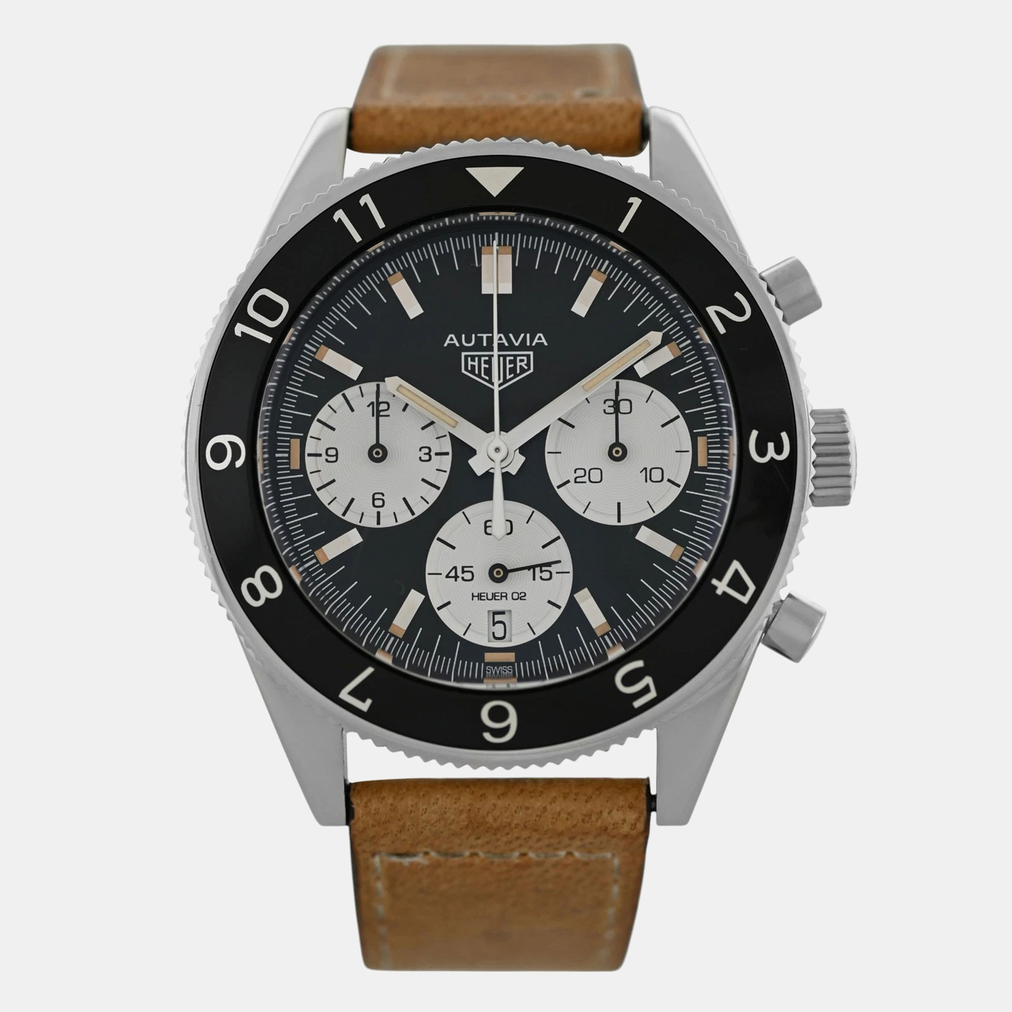 

Tag Heuer Autavia Heritage CBE2110.BA0687 Automatic Black Stainless Steel Men's Wristwatch 42 mm