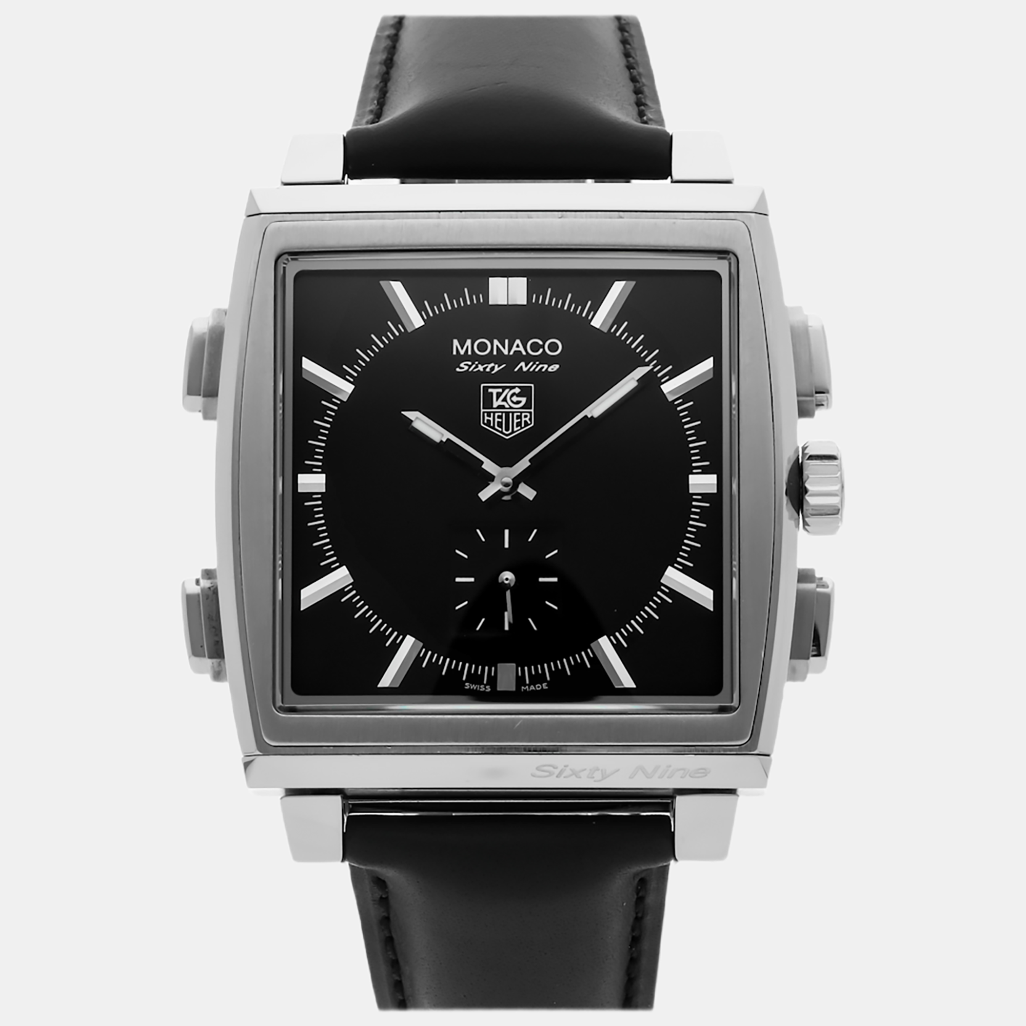 Pre-Owned Tag Heuer Monaco Sixty Nine Analog-Digital Flip Chronograph CW9110.FC6177