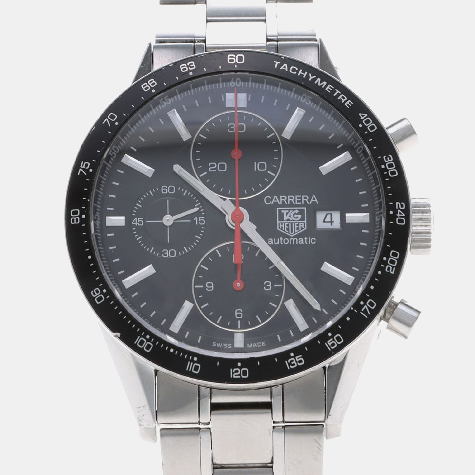 

Tag Heuer Carrera CV2014-4 Automatic Stainless Steel Men's Wristwatch 42 mm, Black