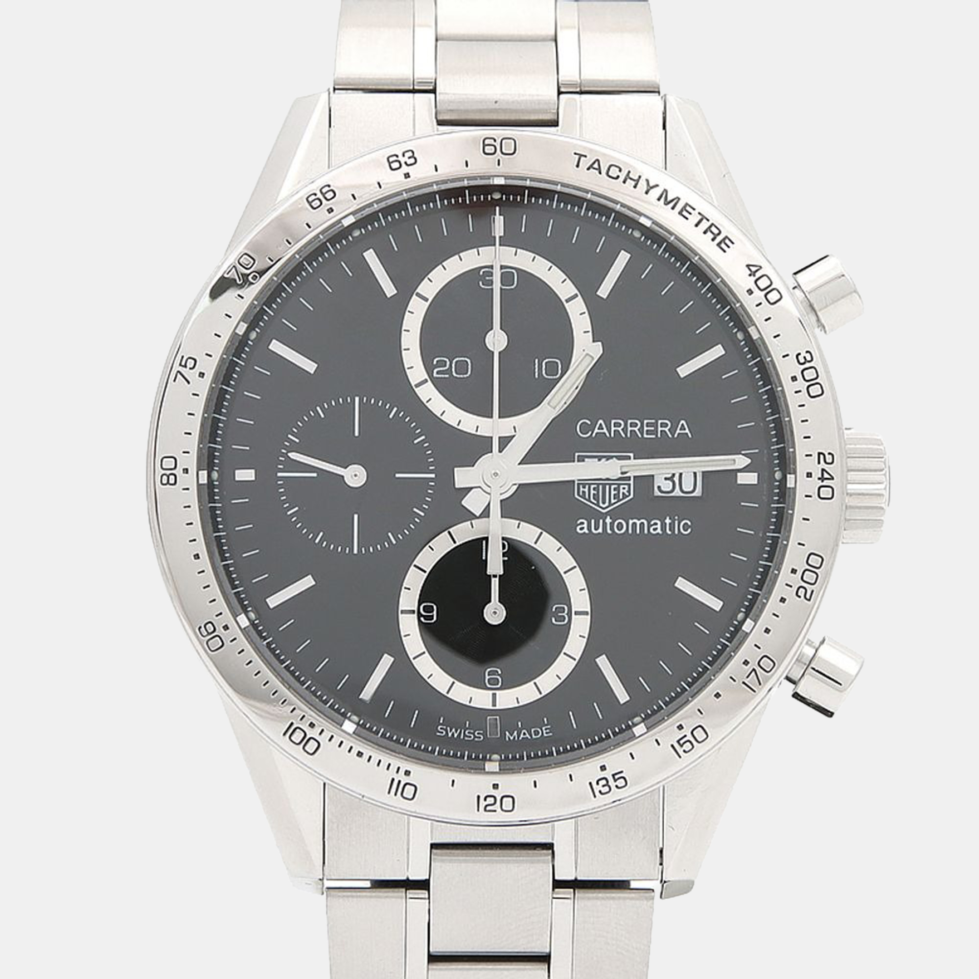 

Tag Heuer Carrera CV2016-2 Automatic Stainless Steel Men's Wristwatch 41.5 mm, Black