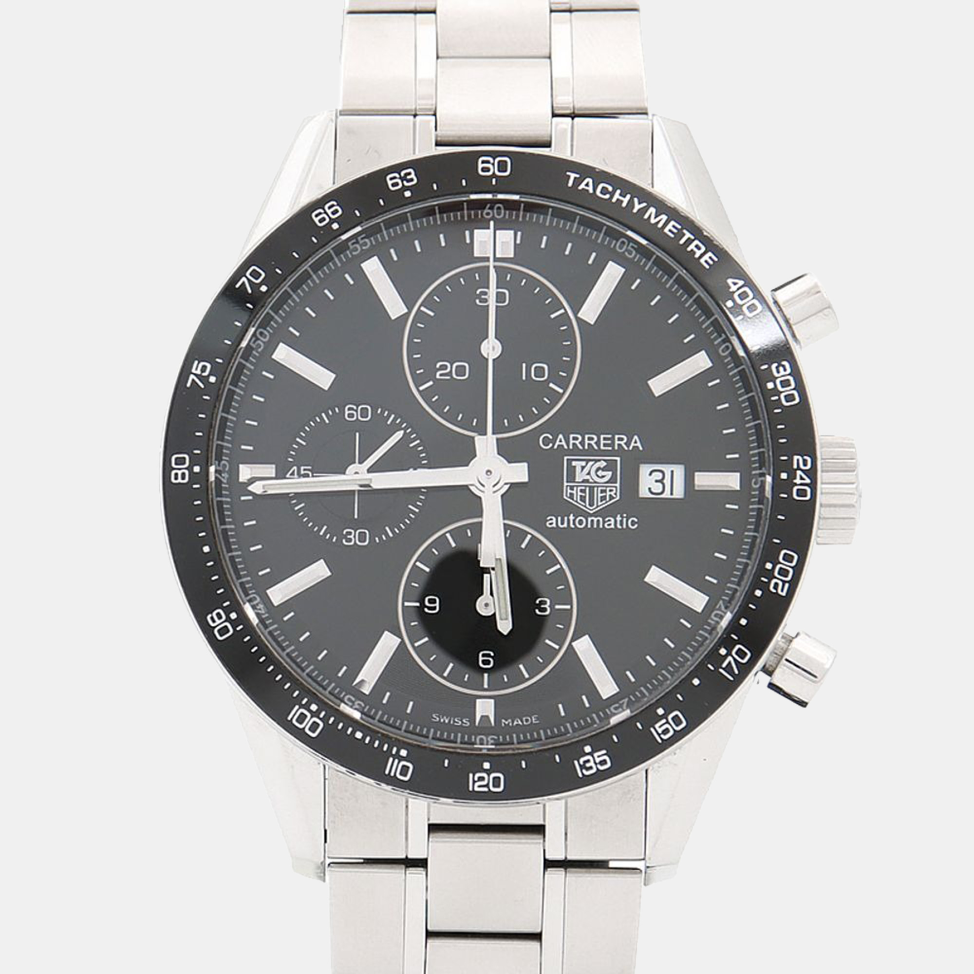 

Tag Heuer Carrera CV201E-1 Automatic Stainless Steel Men's Wristwatch 41.5 mm, Black