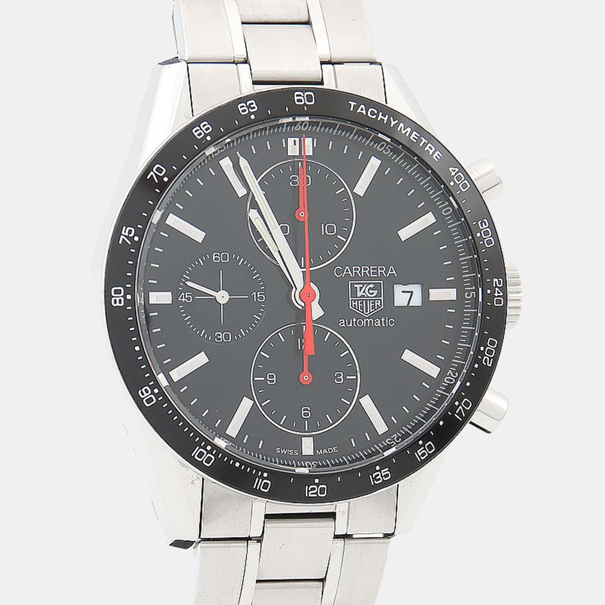 

Tag Heuer Carrera CV2014-3 Automatic Stainless Steel Men's Wristwatch 41.5 mm, Black