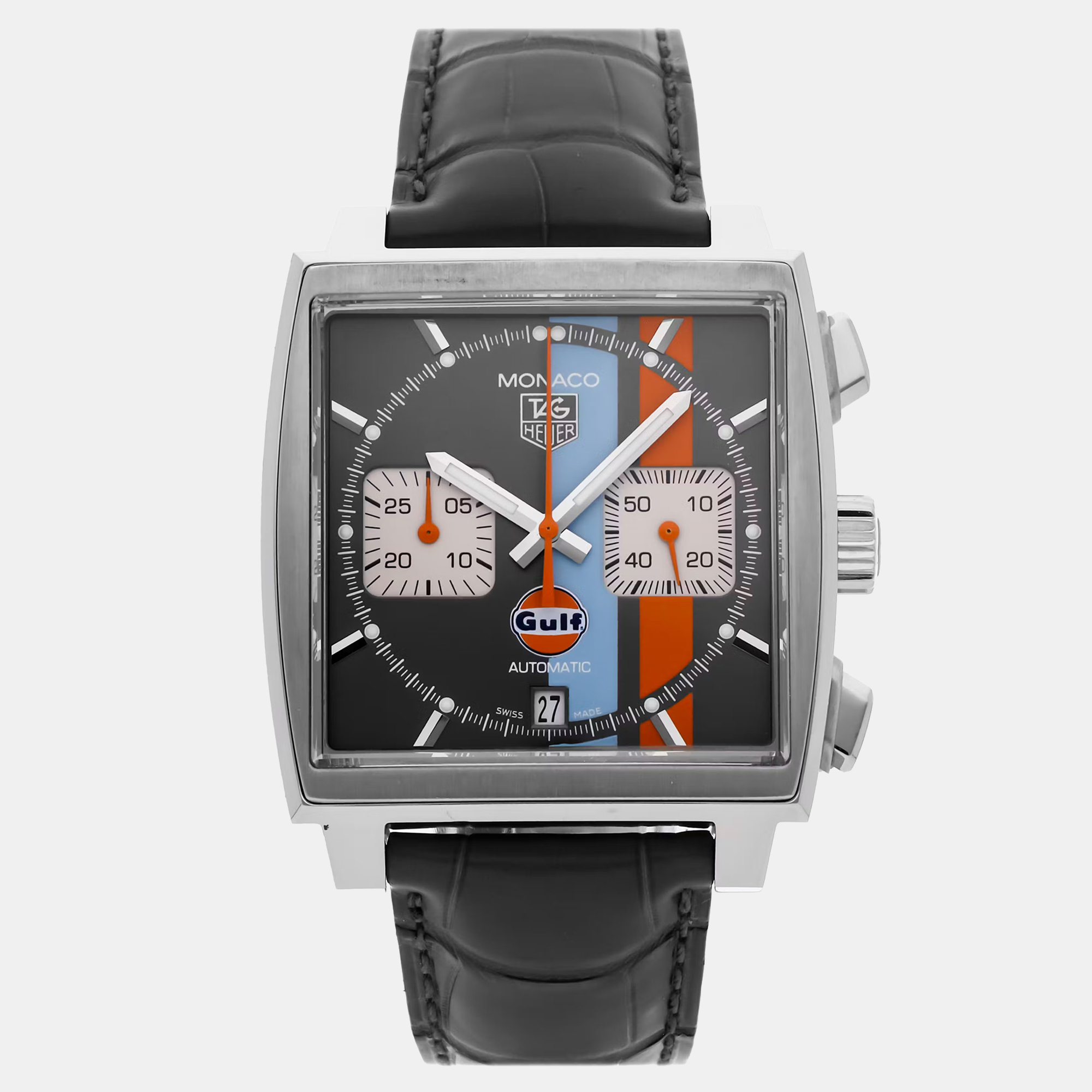 

Pre-Owned Tag Heuer Monaco Calibre 12 Chronograph CAW2113.FC6250 39 mm, Grey