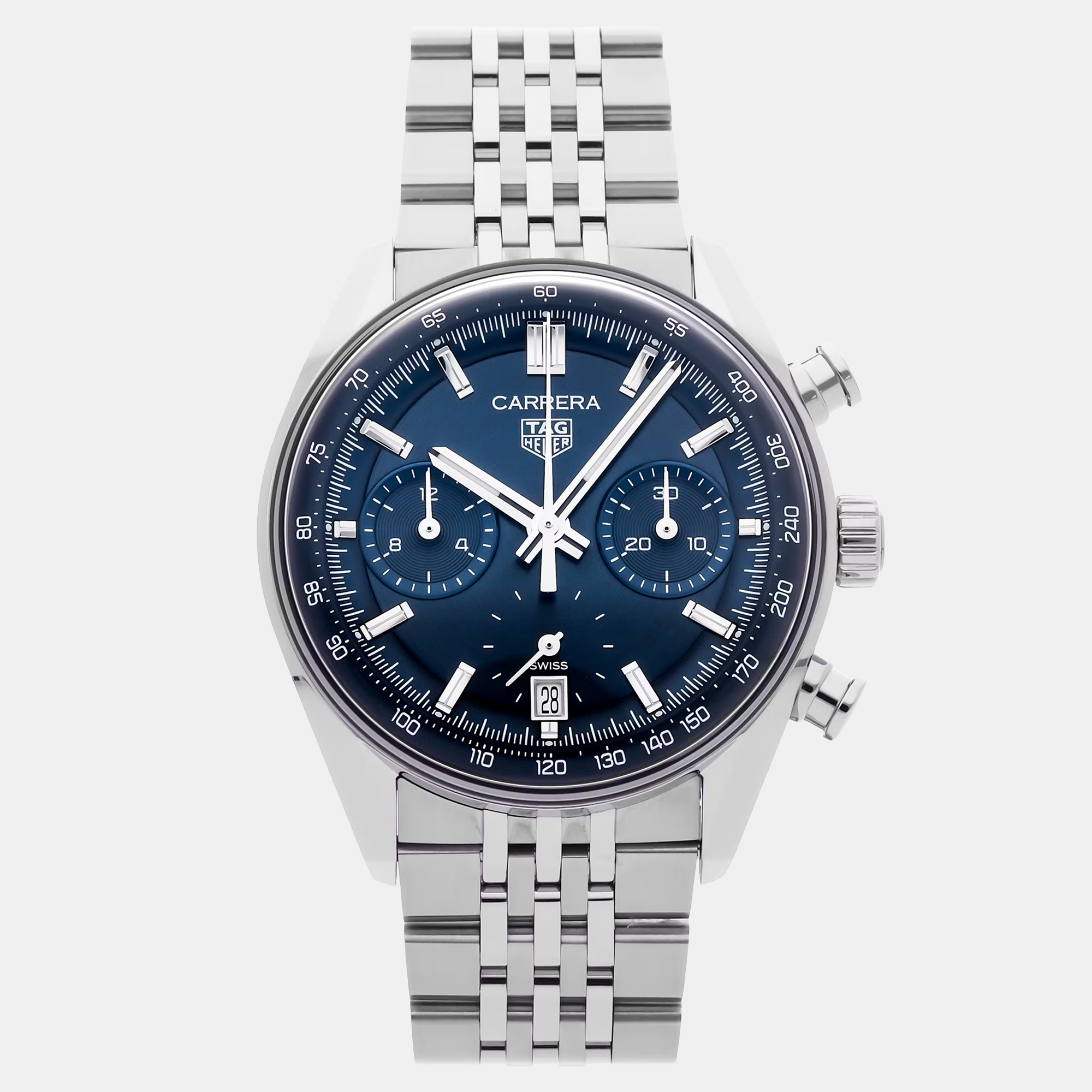 

Pre-Owned Tag Heuer Carrera Chronograph CBS2212.BA0048 Blue Automatic Stainless Steel Men's Wristwatch 39 mm