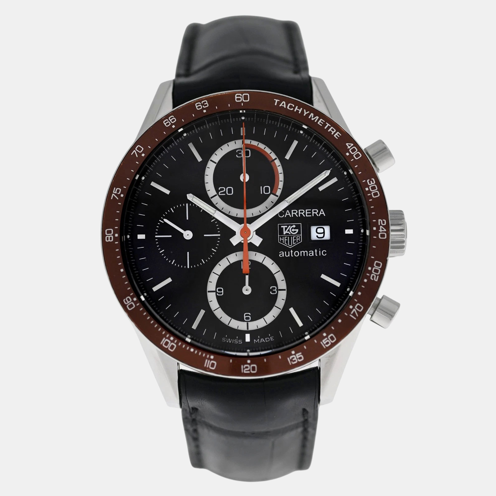 

Tag Heuer Carrera CV2013.FC6234 Automatic Brown Stainless Steel Men's Wristwatch 41 mm