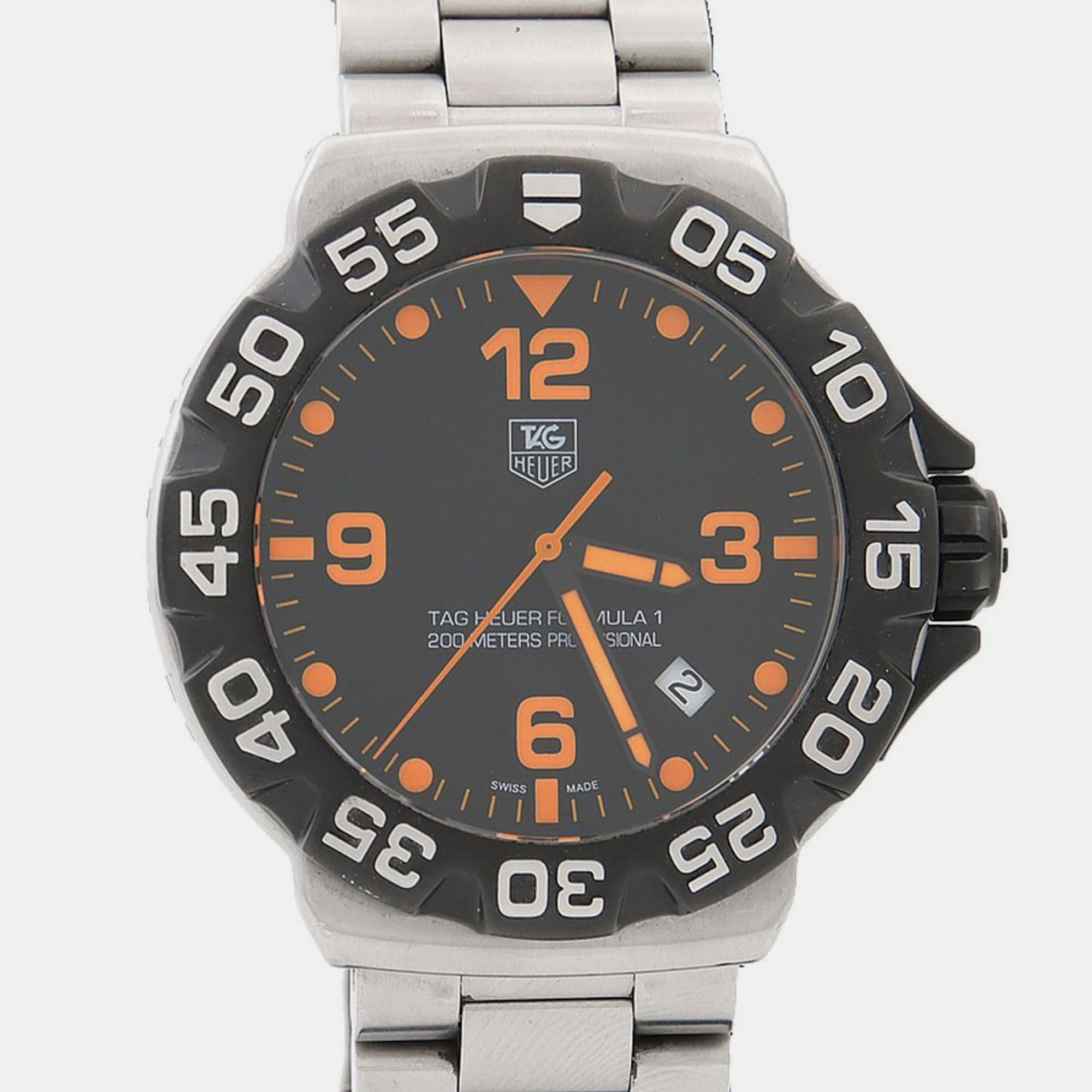

Tag Heuer Formula 1 WAH1116 Quartz Stainless Steel Men's Wristwatch 40 mm, Black
