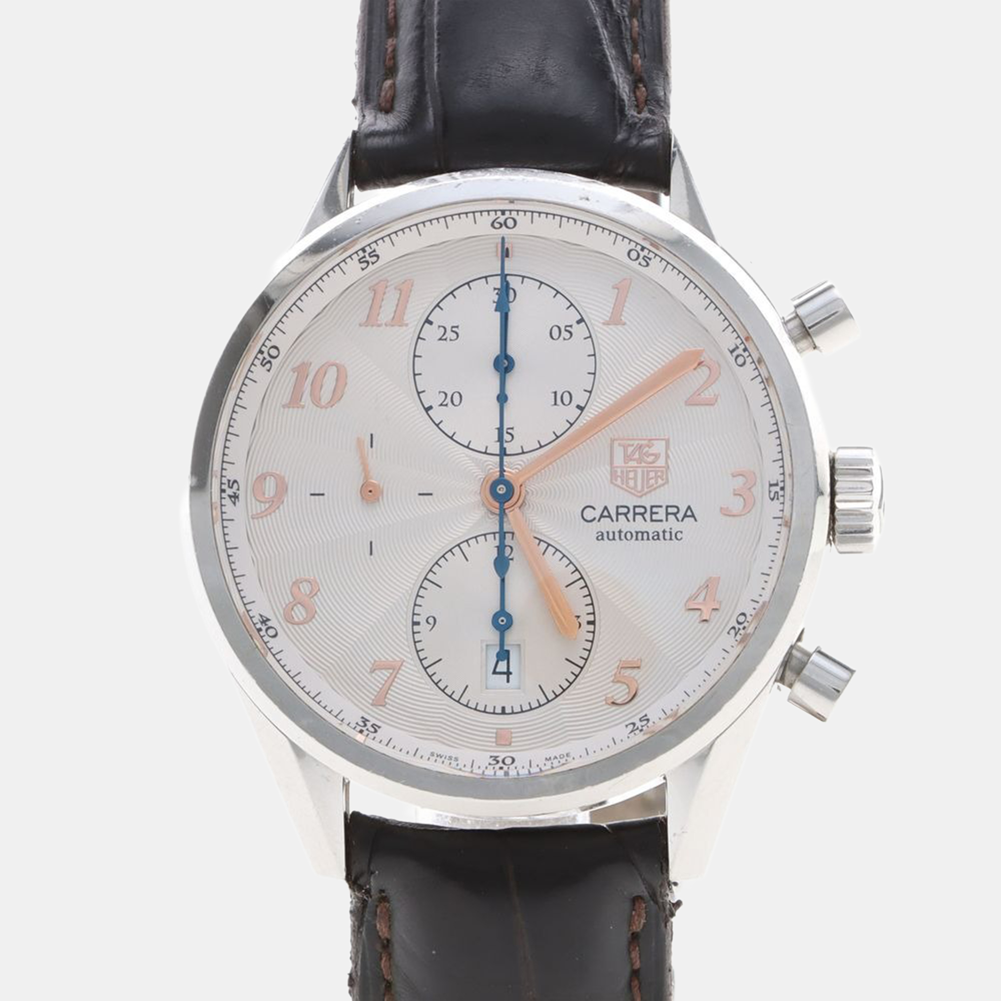 Tag Heuer Carrera Heritage Chronograph CAS2112 Automatic White Stainless Steel Men’s Wristwatch 41mm